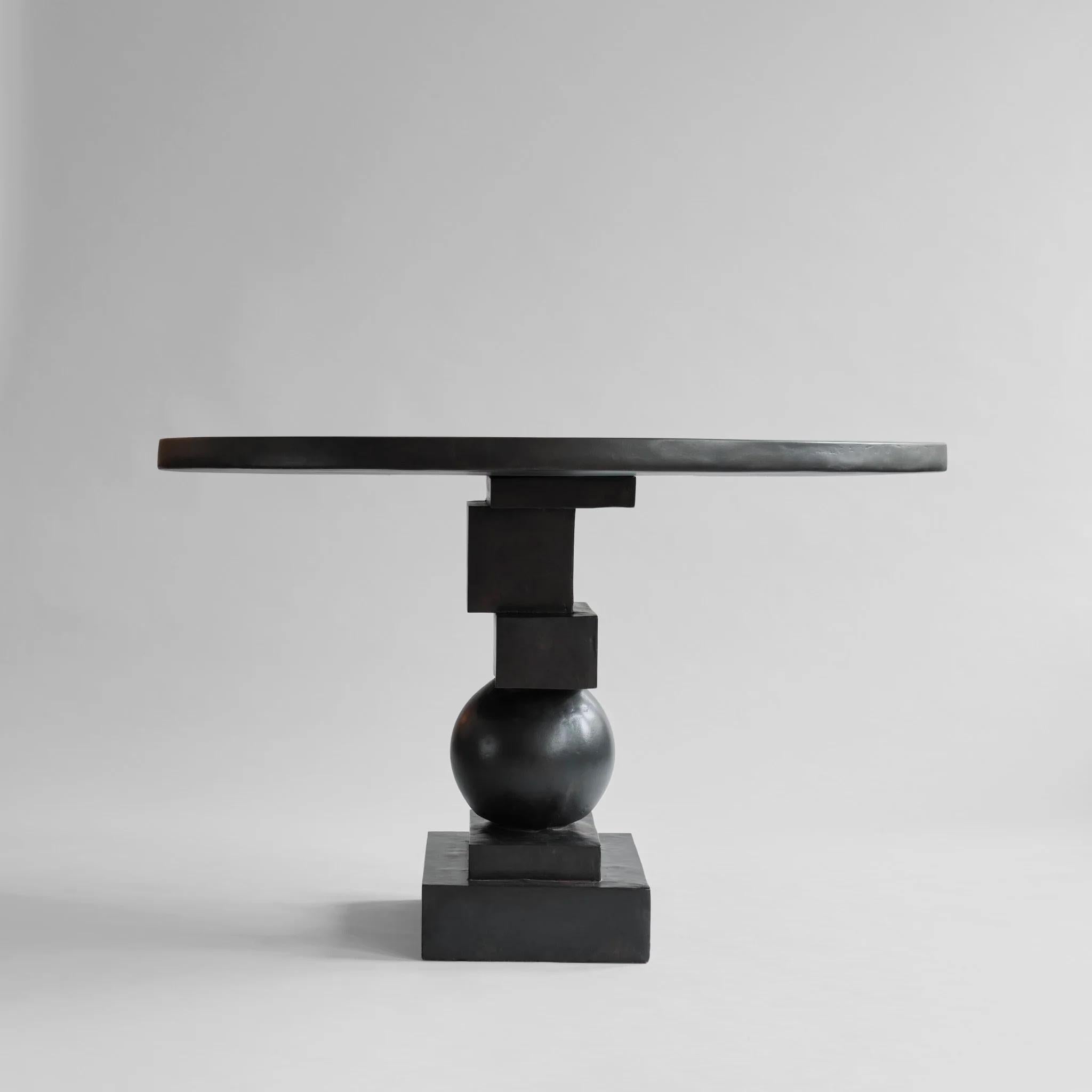 Art déco Table de salle à manger, The Pedestal Table, Artist Model, Fiber Concrete, Contemporary Work. en vente