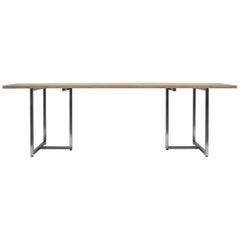 21st Century Modern Natural Oakwood & Stainless Steel 'Jack' T3456 Dining Table 