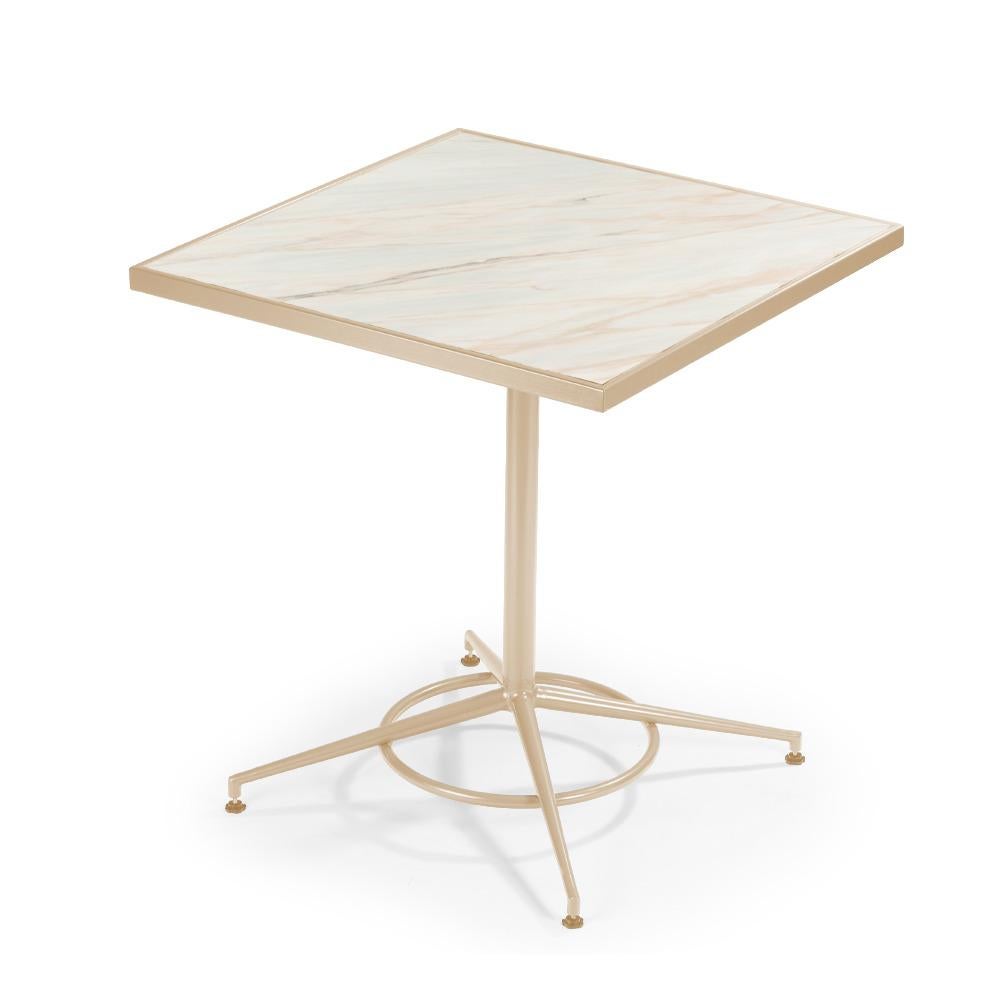 XXIe siècle et contemporain Table de salle à manger Praga avec pieds Capri et verre imprimé en vente