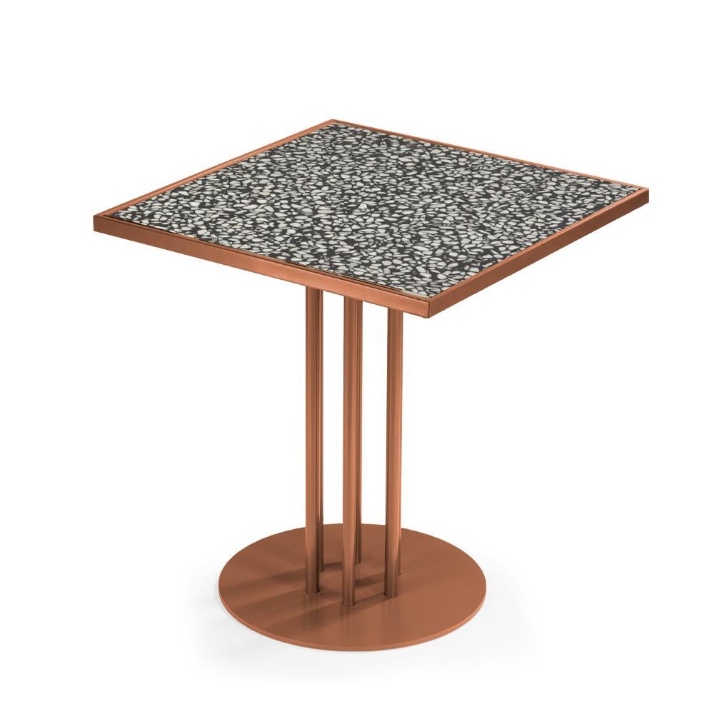 Mesa de Comedor Praga con Pies Roma y Cristal Impreso en venta 1