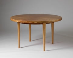 Dining table 'Pyramid', Designed by Carl Malmsten Sweden, 1940s