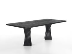 Dining table Riva 1920 Simple Twist - Black - W 300 cm 118.1 inch