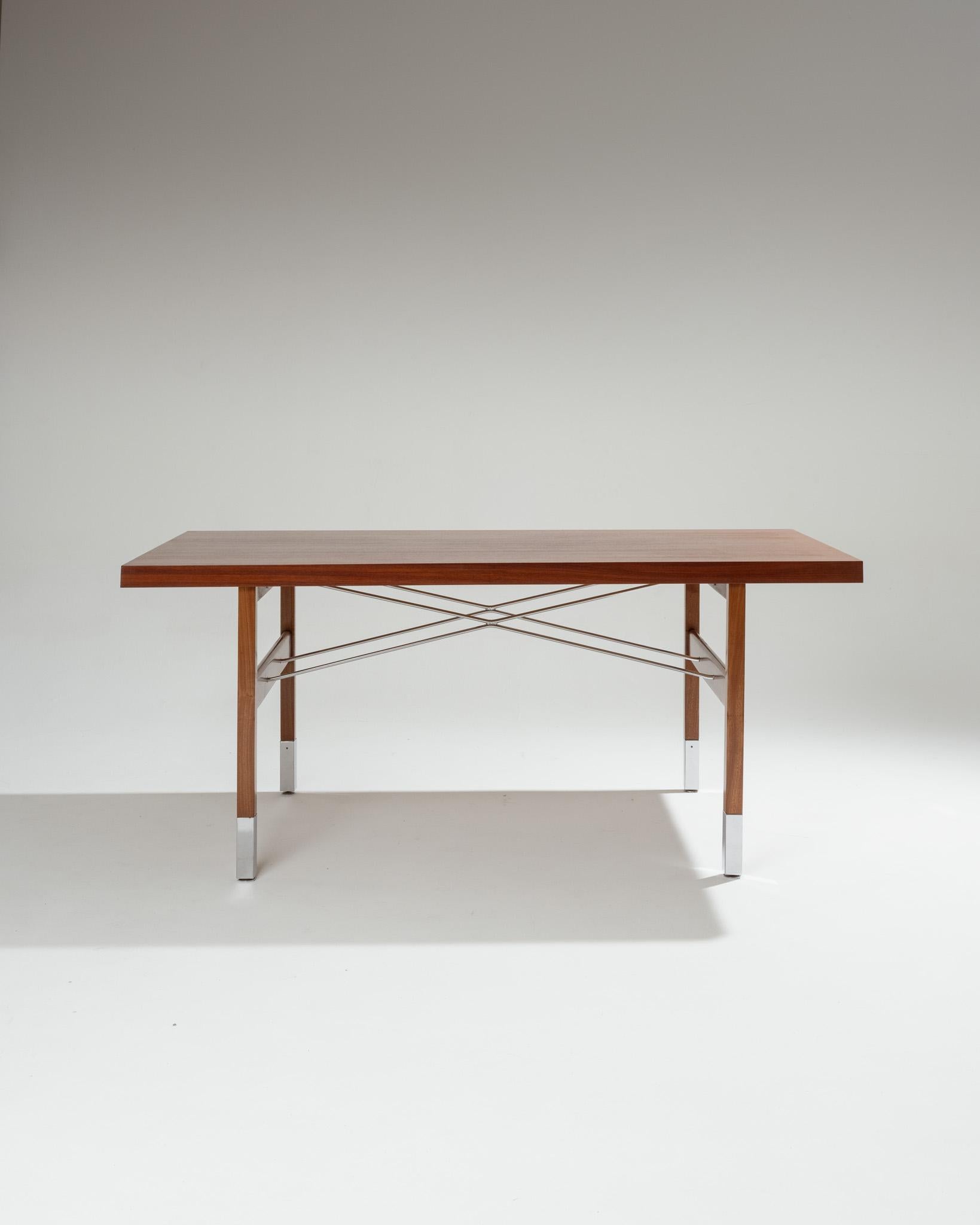 Mid-Century Modern Table de salle à manger, Robert The Debiève, années 1950 en vente