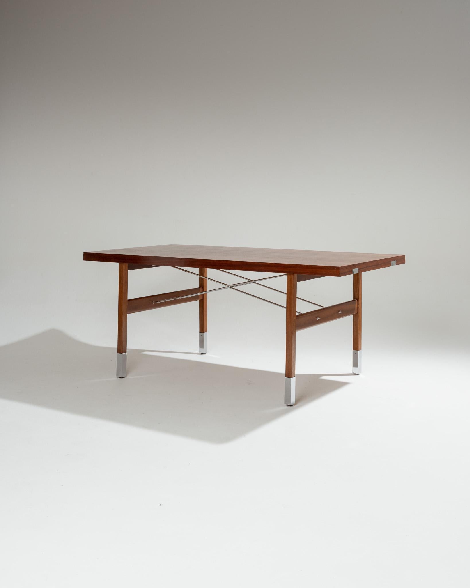 Français Table de salle à manger, Robert The Debiève, années 1950 en vente