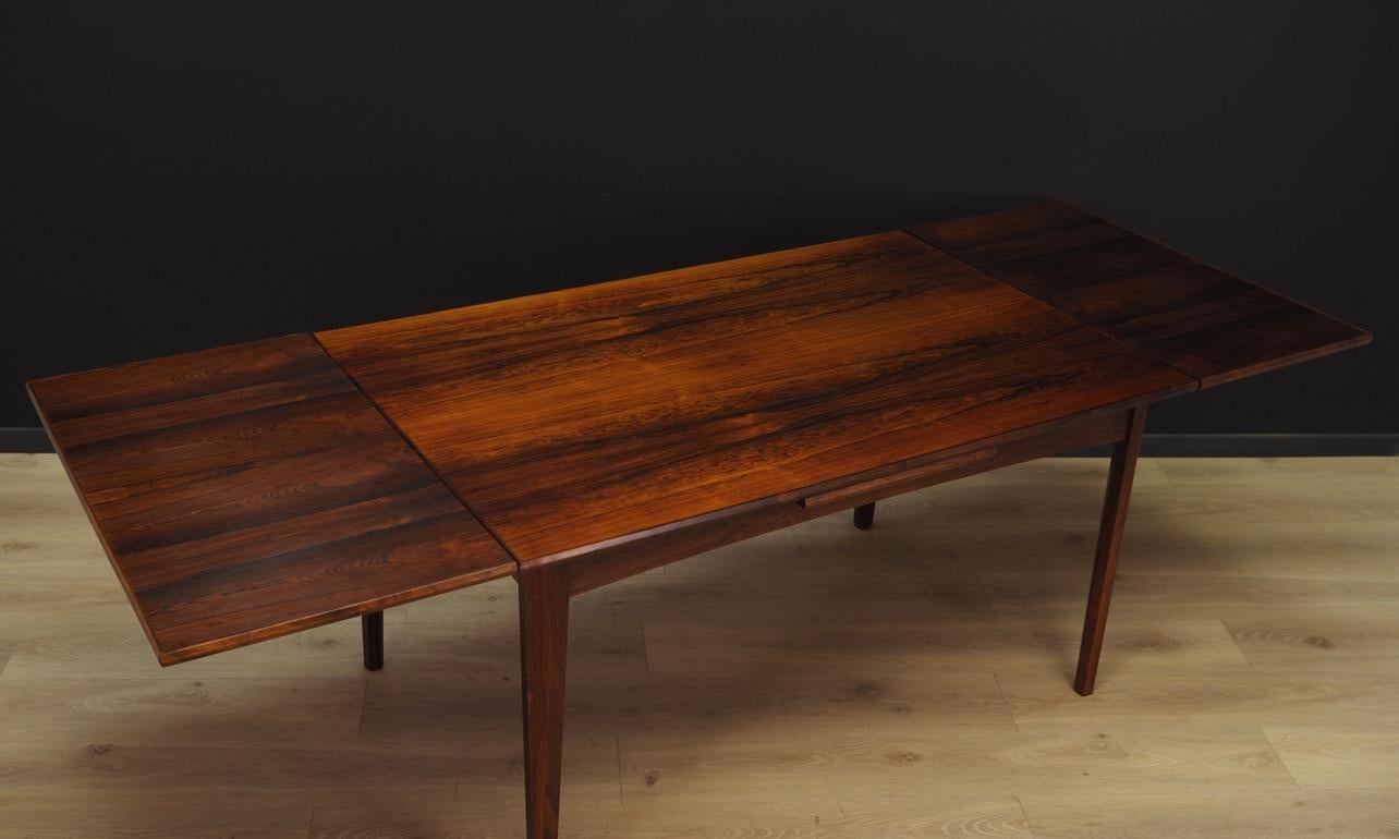 Dining Table Rosewood Vintage Danish Design, 1960s For Sale 4