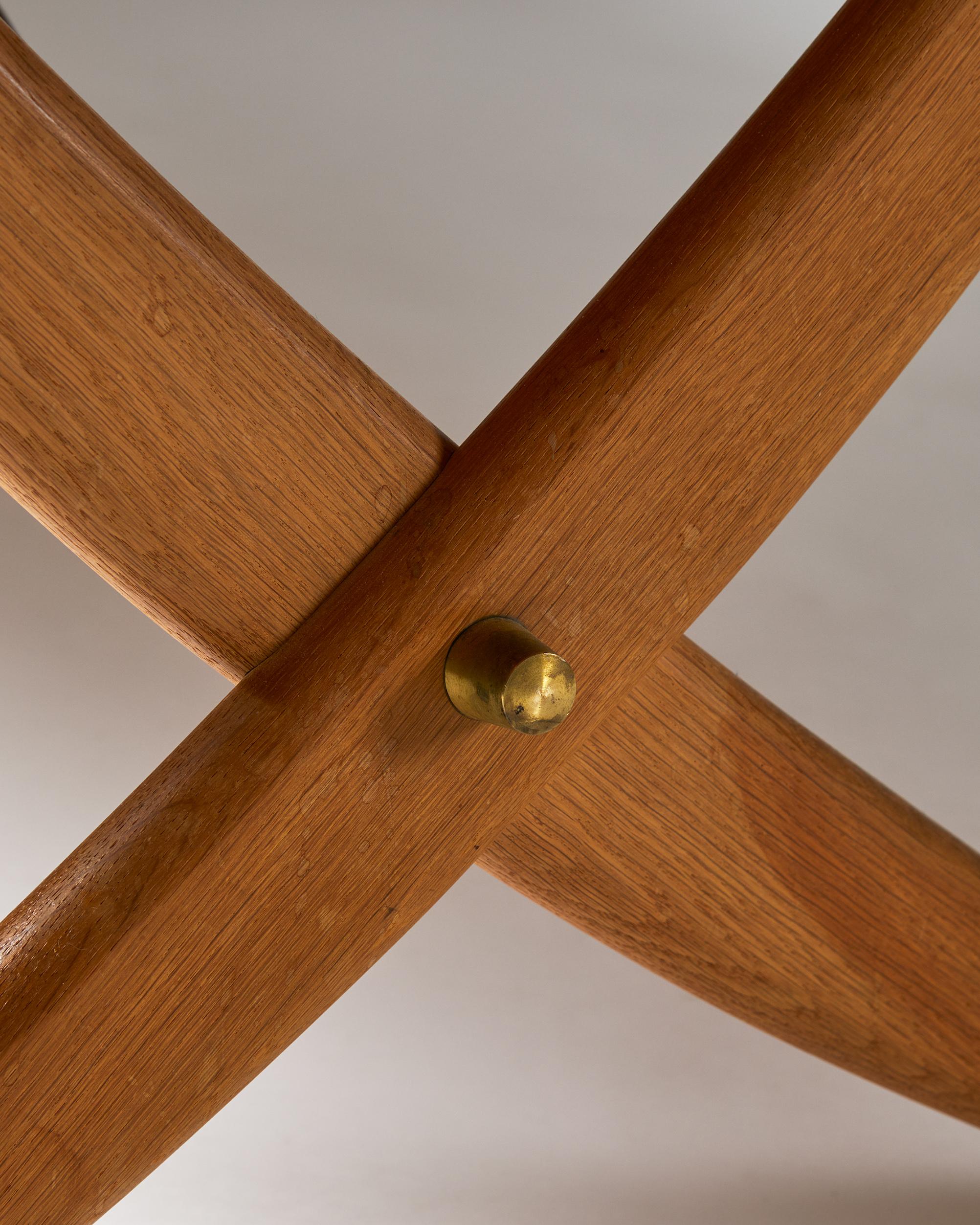 Dining Table “Sabre leg” Designed by Hans J. Wegner for Andreas Tuck, Denmark 1