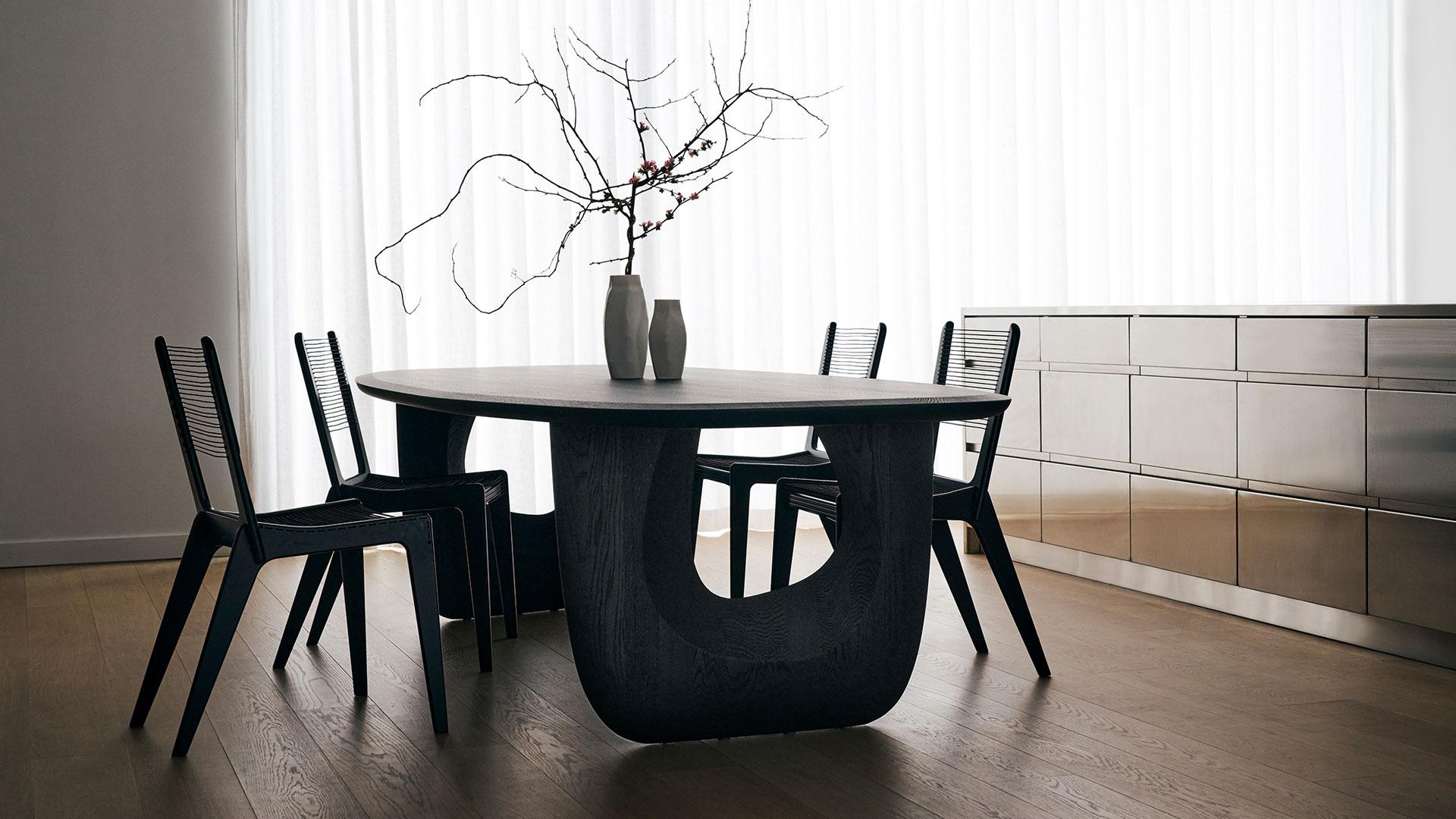 Dining Table 'Savignyplatz' by Man of Parts, Black Oak, 320 cm In New Condition For Sale In Paris, FR