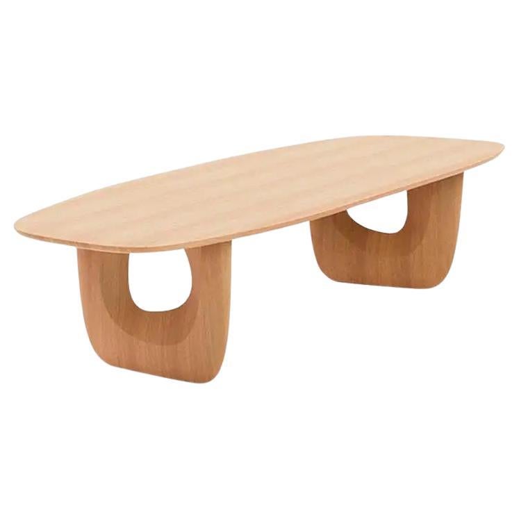 'Savignyplatz' Dining Table by Man of Parts
Signed by Sebastian Herkner 

Solid oak wood 

Finishes available: 
- Black
- Mist
- Ivory
- Nude 
- Whiskey

Dimensions available:
Widths from 220 to 500cm by 20cm increments

Model shown: Nude oak, H. 75
