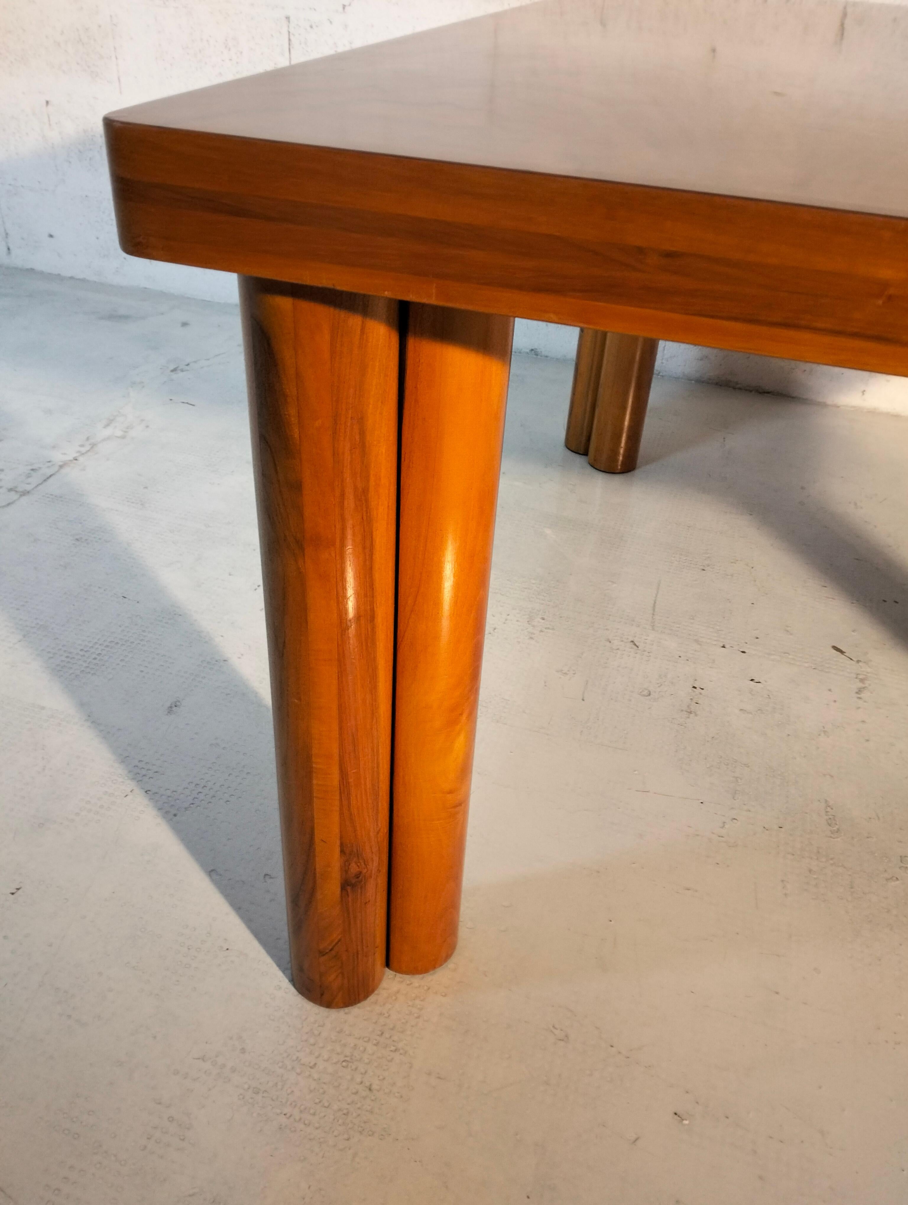 Dining table “Scuderia” by Carlo Scarpa for Bernini,  70s, 80s For Sale 4