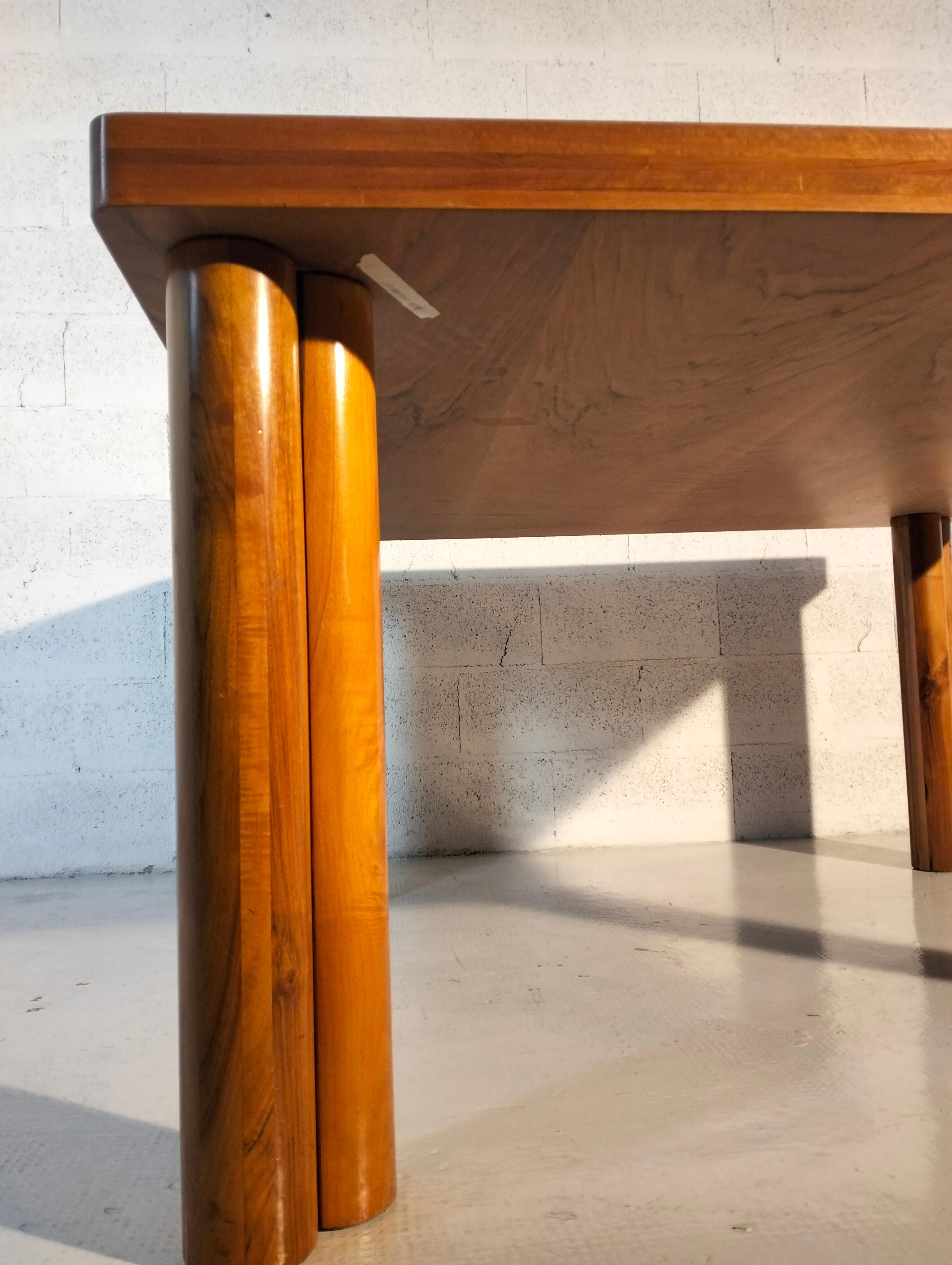 Dining table “Scuderia” by Carlo Scarpa for Bernini,  70s, 80s For Sale 5