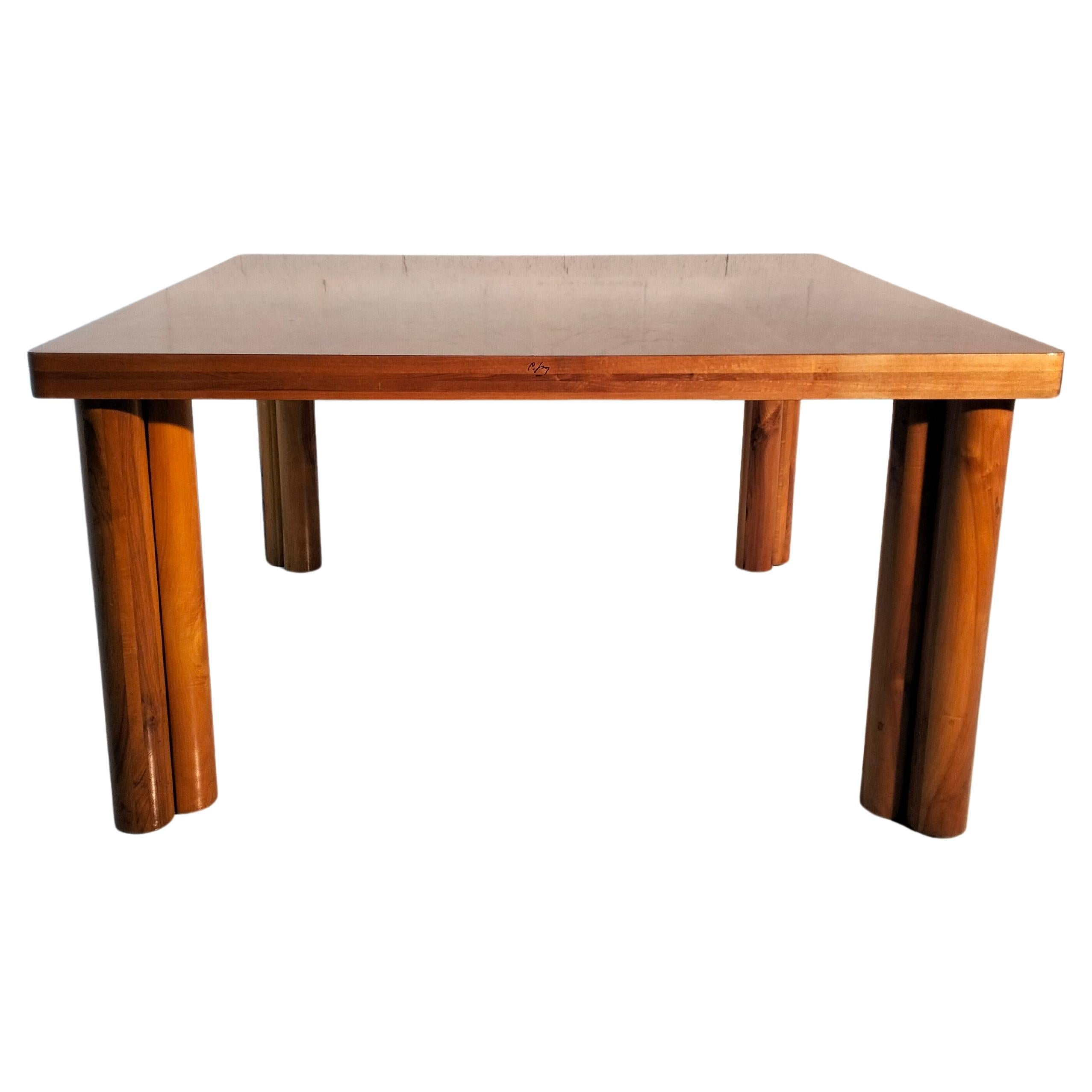 Dining table “Scuderia” by Carlo Scarpa for Bernini,  70s, 80s For Sale