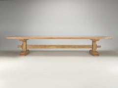 Dining Table Seats (18) Comfortably Made of Reclaimed Pine in Chicago One-Off