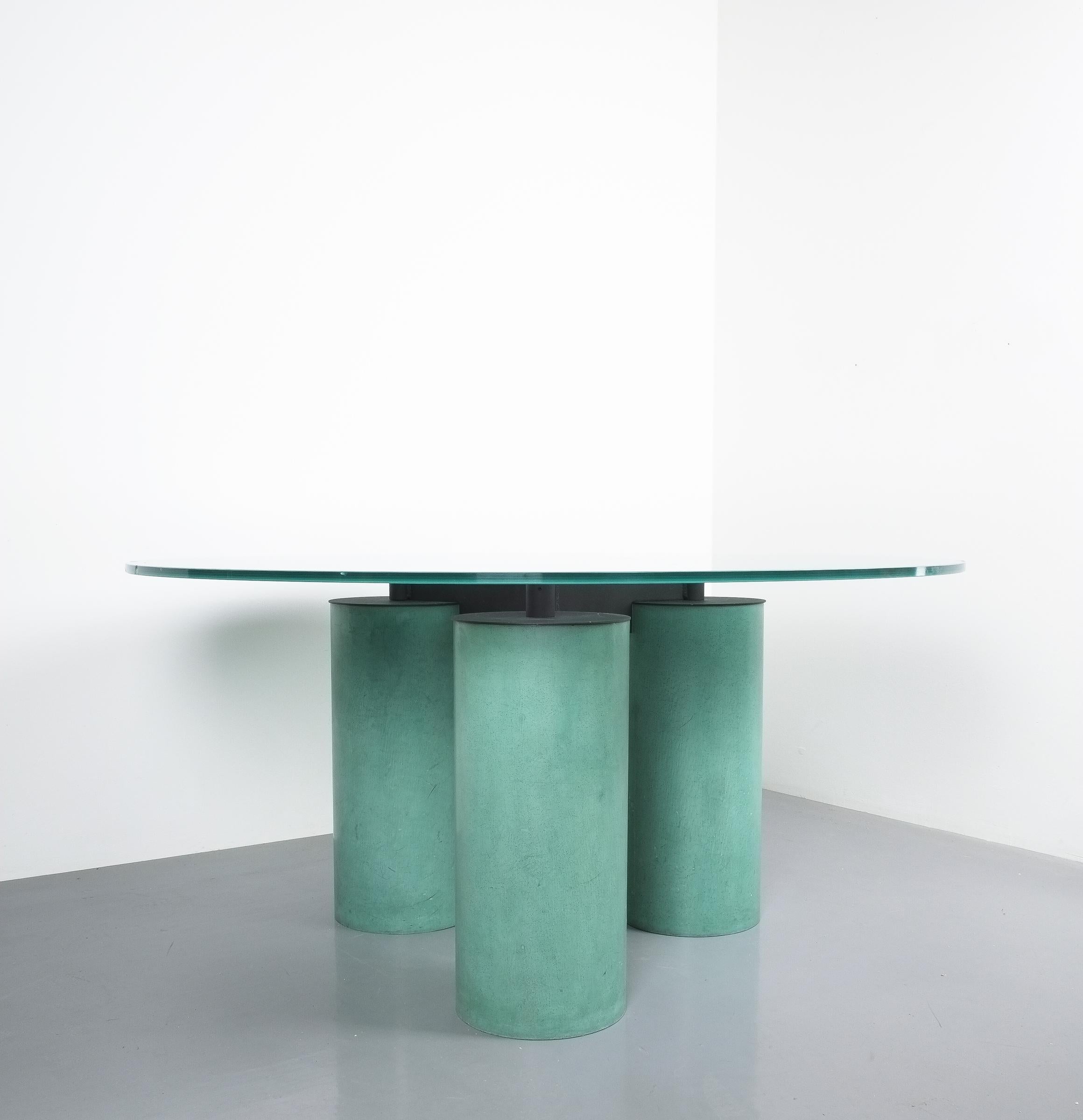 Steel Dining Table Serenissimo by Vignelli And Law For Acerbis