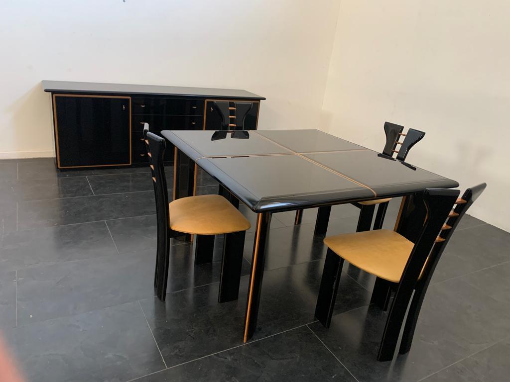 Modern Dining Table Set by Pierre Cardin for Roche Bobois, 1970s, Set of 6 For Sale