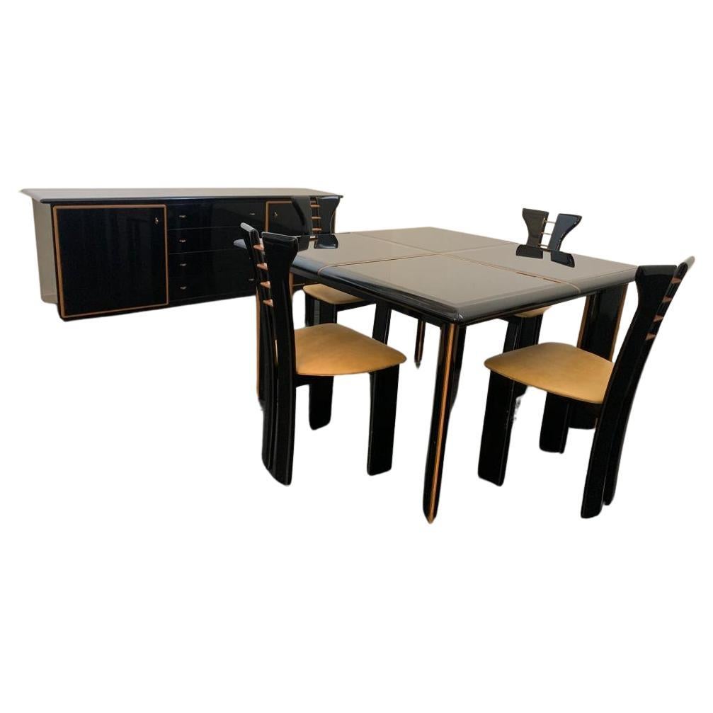 Dining Table Set by Pierre Cardin for Roche Bobois, 1970s, Set of 6 For Sale