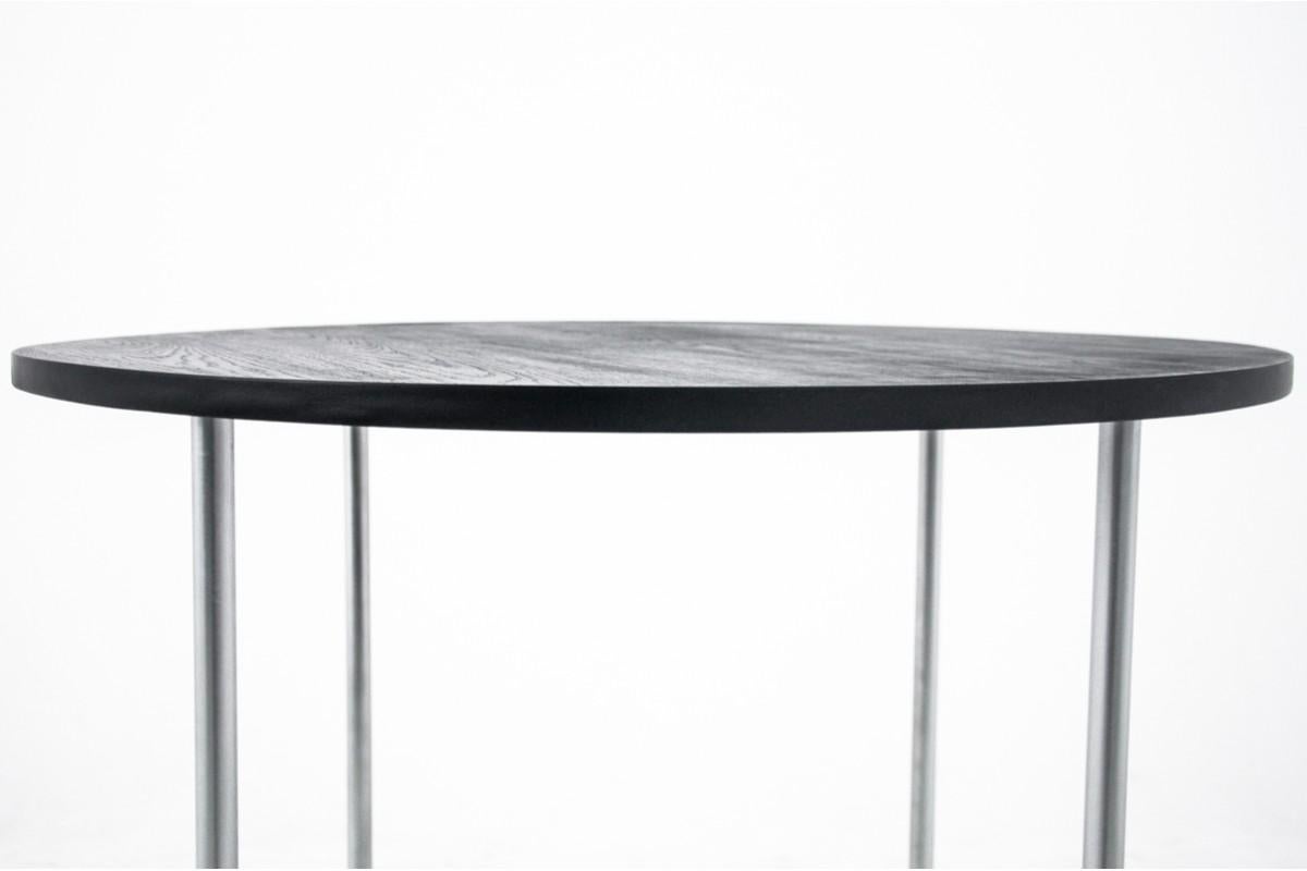 Aluminum Dining table set table + 4 chairs by Marta Stama, Poland, 1930s For Sale