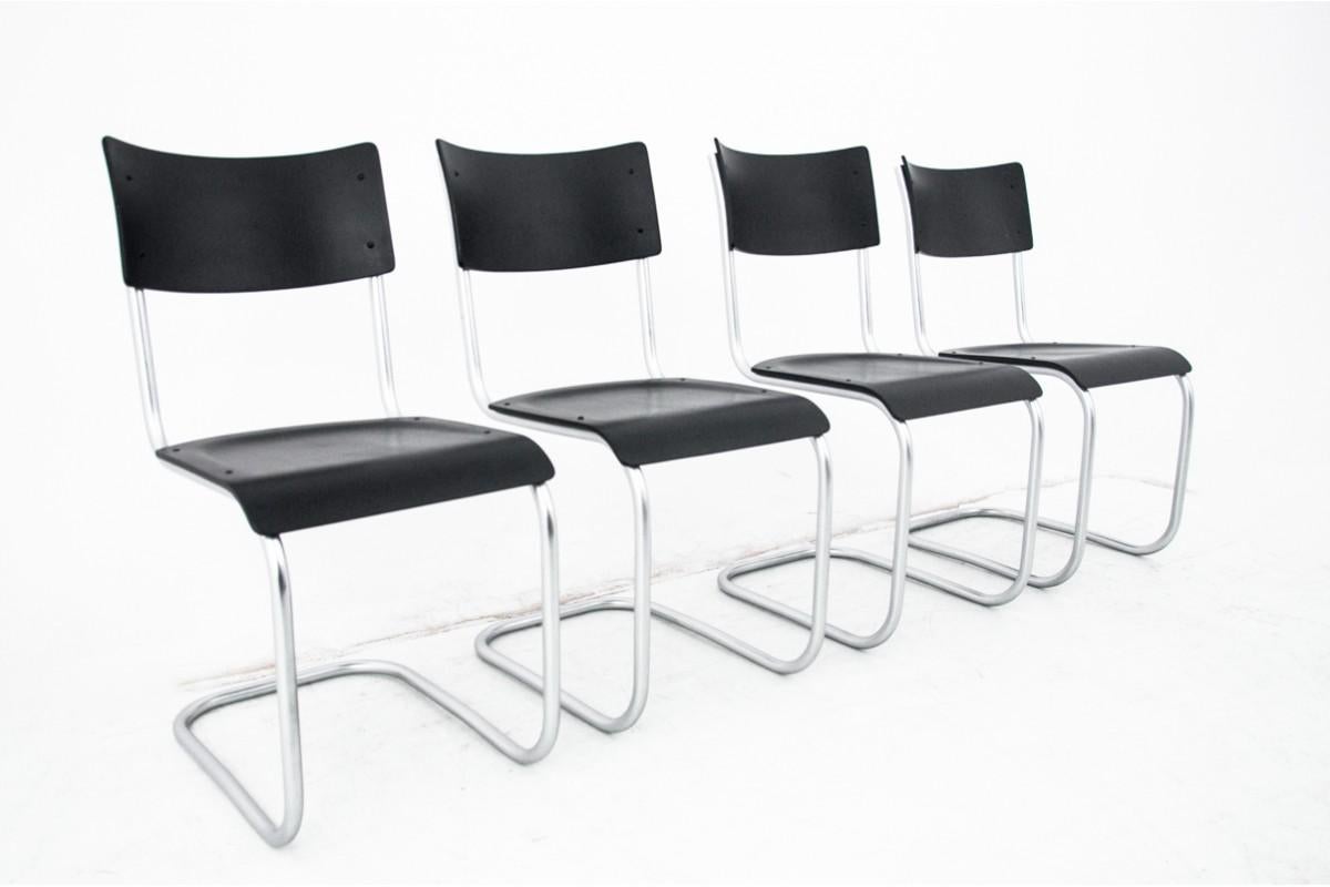 Dining table set table + 4 chairs by Marta Stama, Poland, 1930s For Sale 2