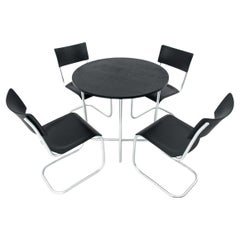 Dining table set table + 4 chairs by Marta Stama, Poland, 1930s