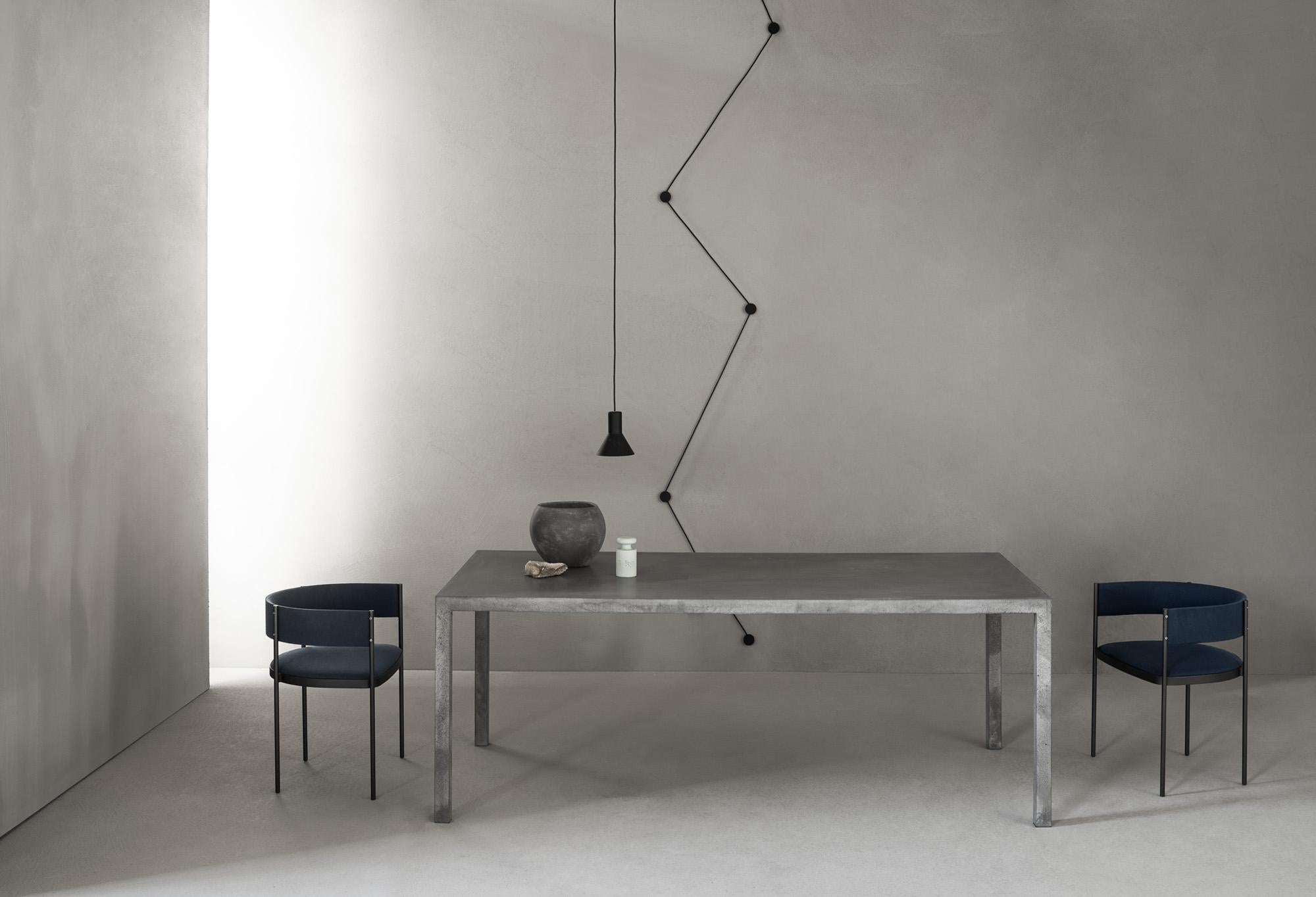 21St Century 50MM Dining Table - Single Cast of Concrete 100% handmade in Italy In New Condition For Sale In Rome, Lazio