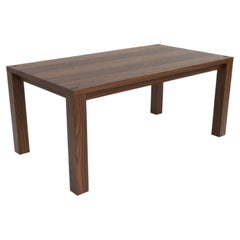 Handcrafted Minimalist Solid Walnut Dining Table by Studio Yann Gandon