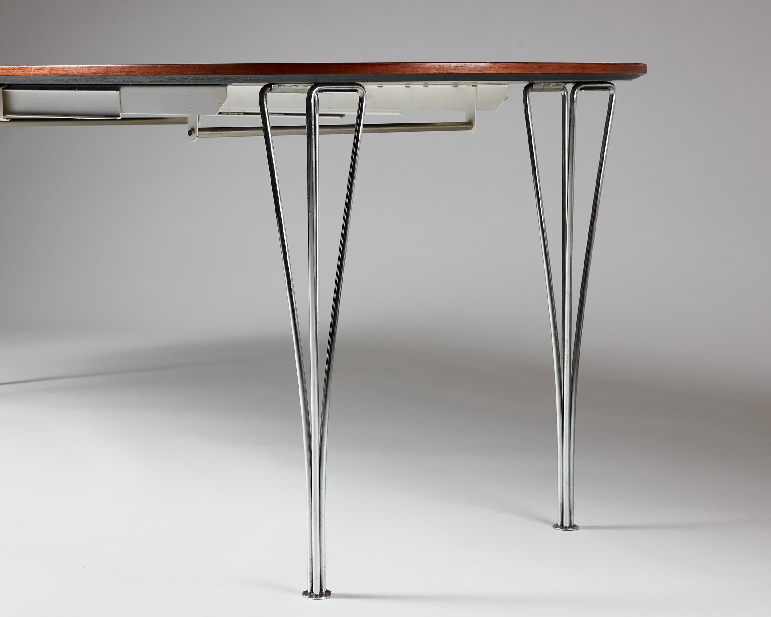 Dining table Superellips Designed by Bruno Mathsson 1960s For Sale 6