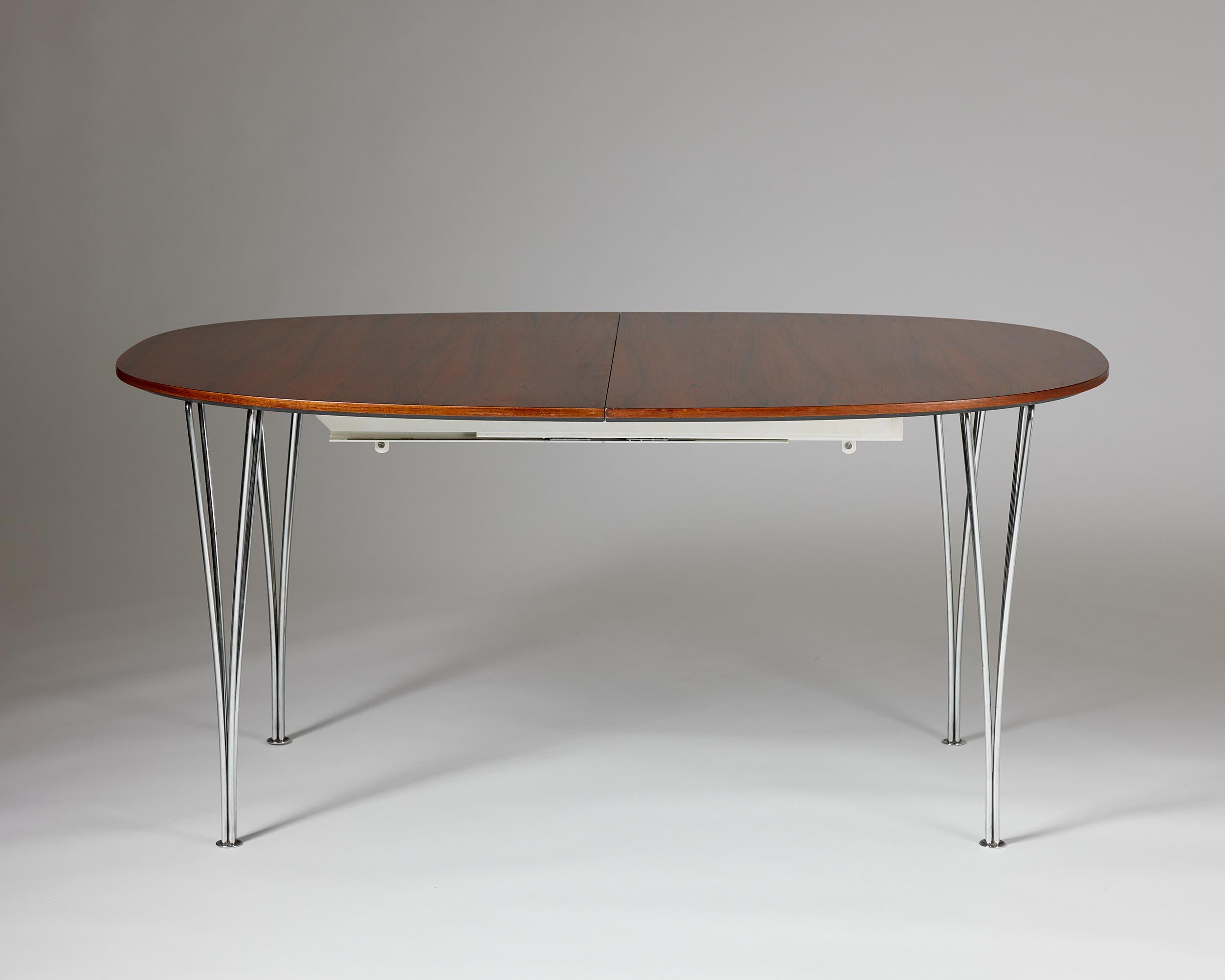 20th Century Dining table Superellips Designed by Bruno Mathsson 1960s For Sale