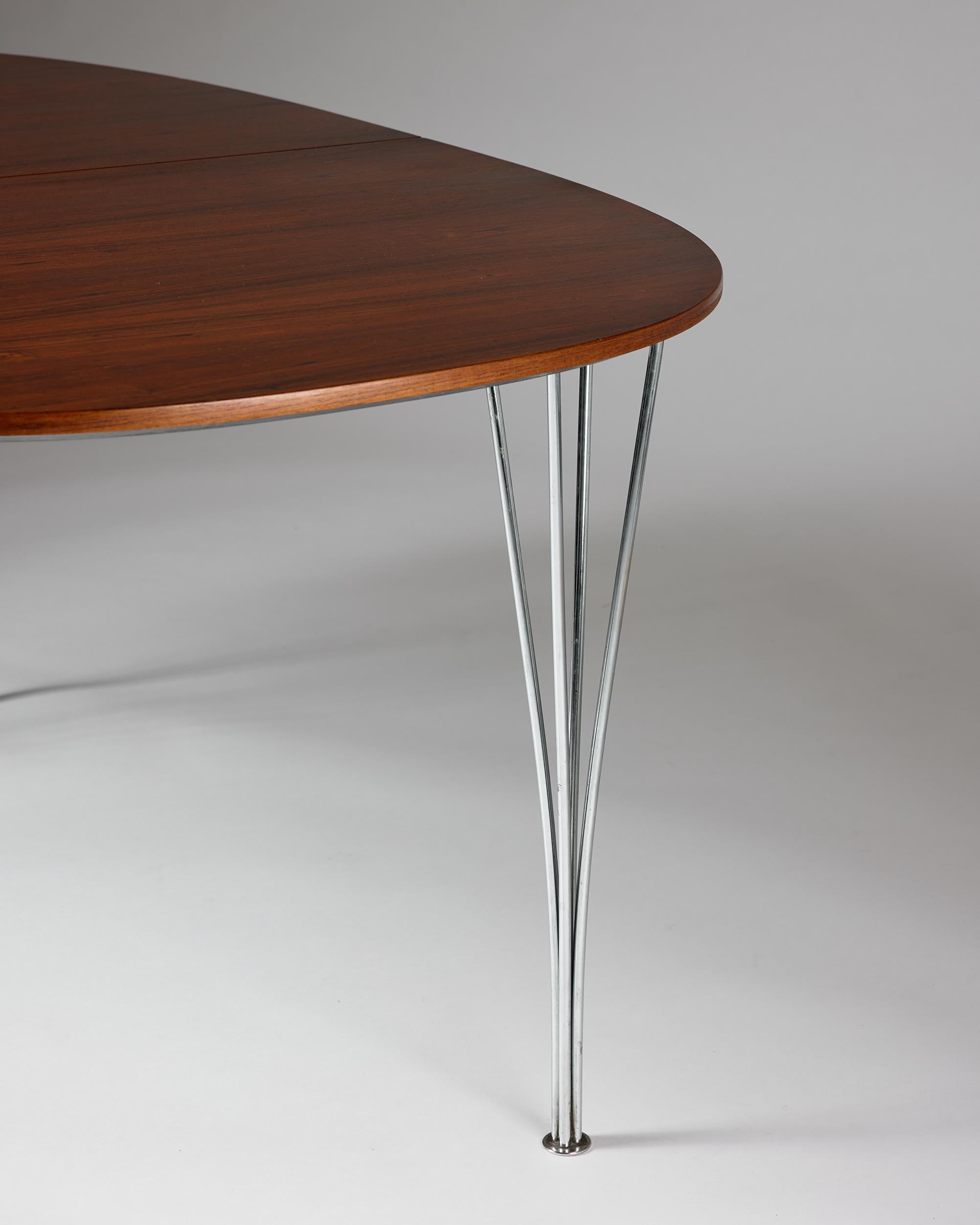 Dining table Superellips Designed by Bruno Mathsson 1960s For Sale 1