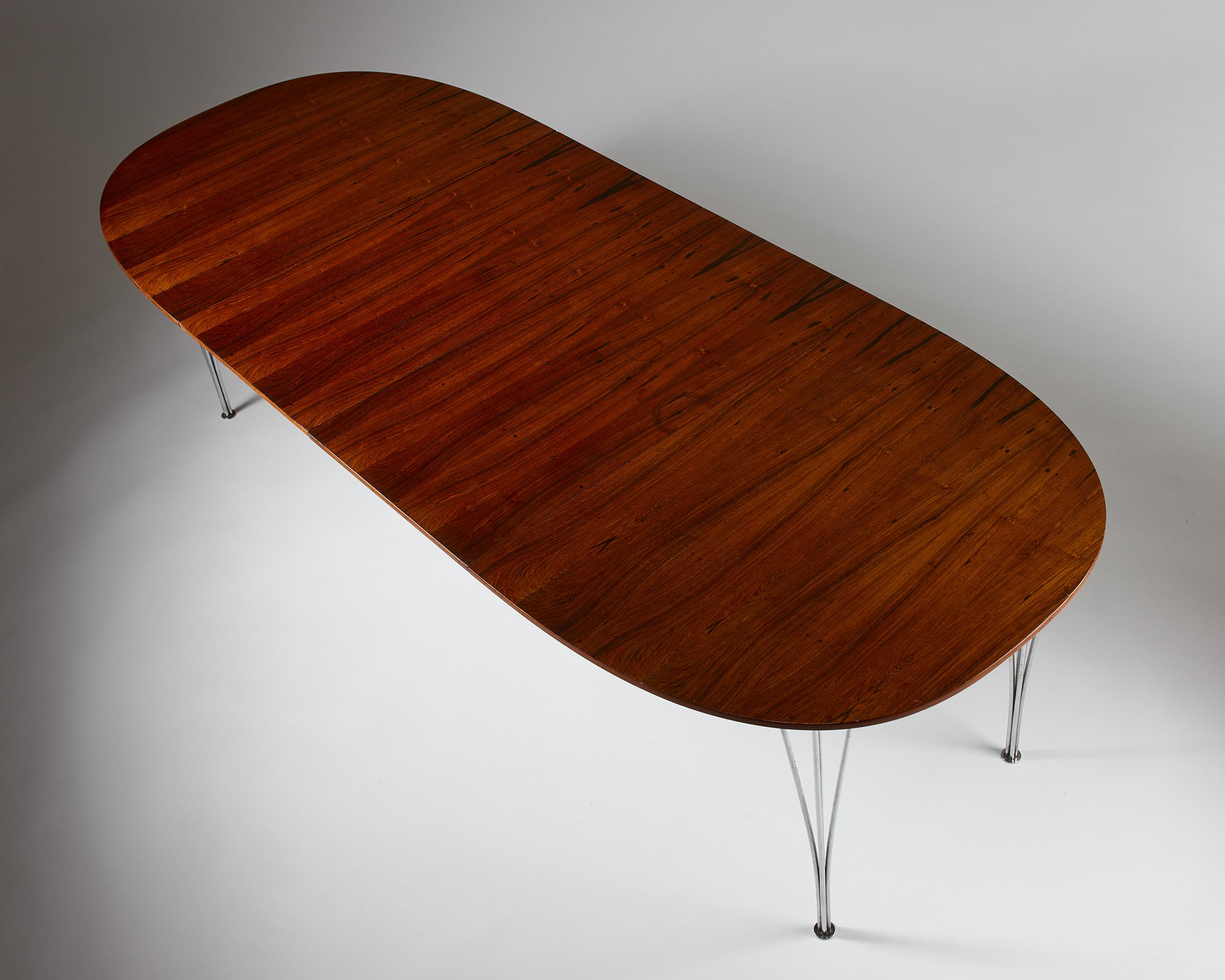 Dining table Superellips Designed by Bruno Mathsson 1960s For Sale 2
