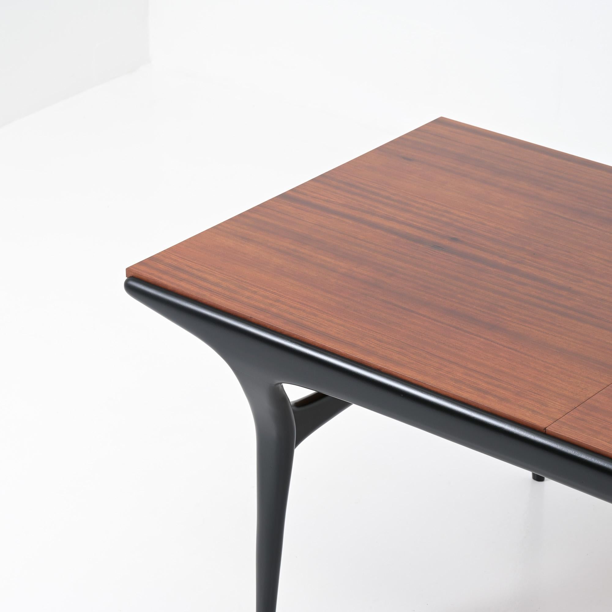 Wood Dining Table T4 by Alfred Hendrickx for Belform For Sale