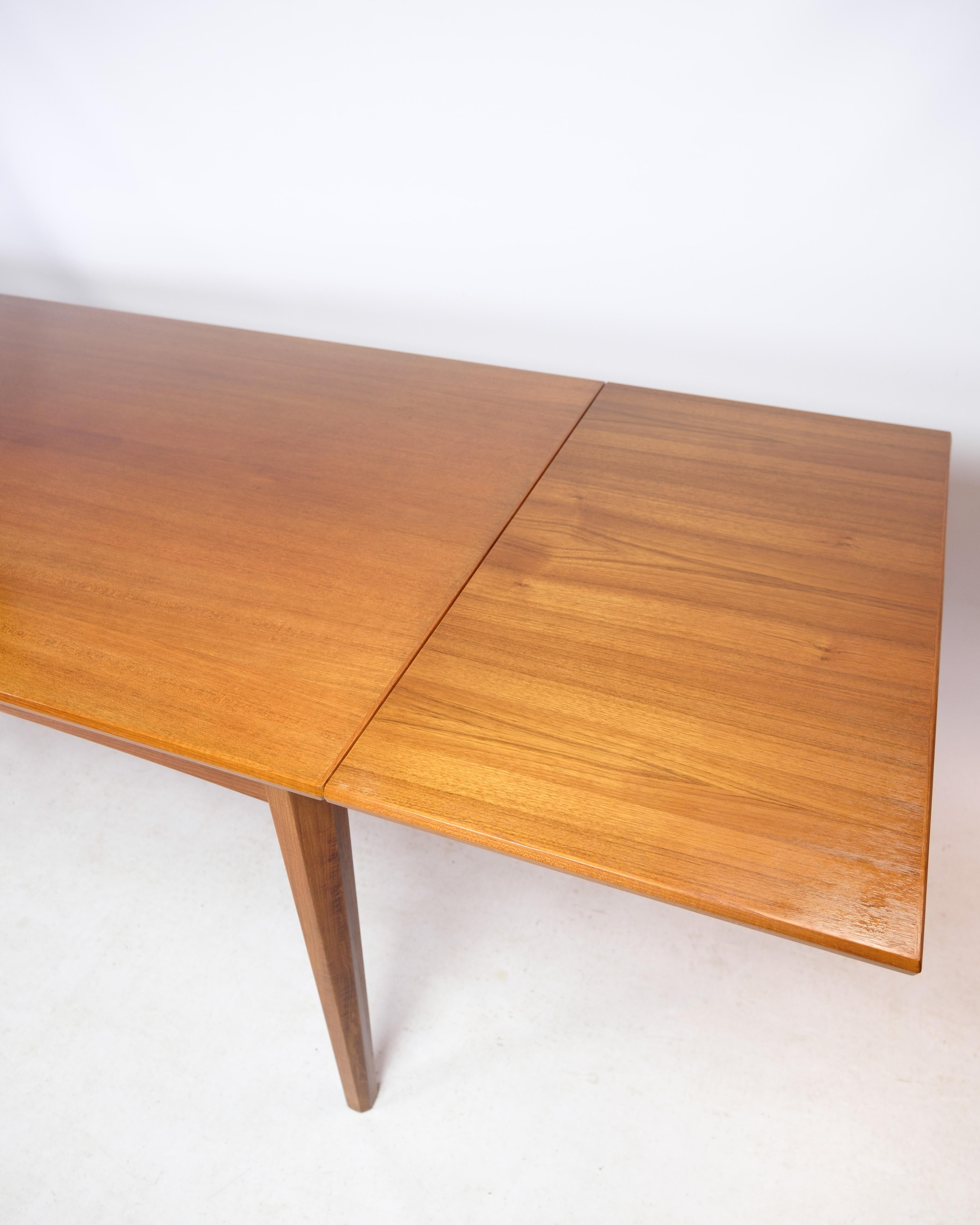 Dining Table, Teak, Dutch Extension, Danish Design, 1960 For Sale 6