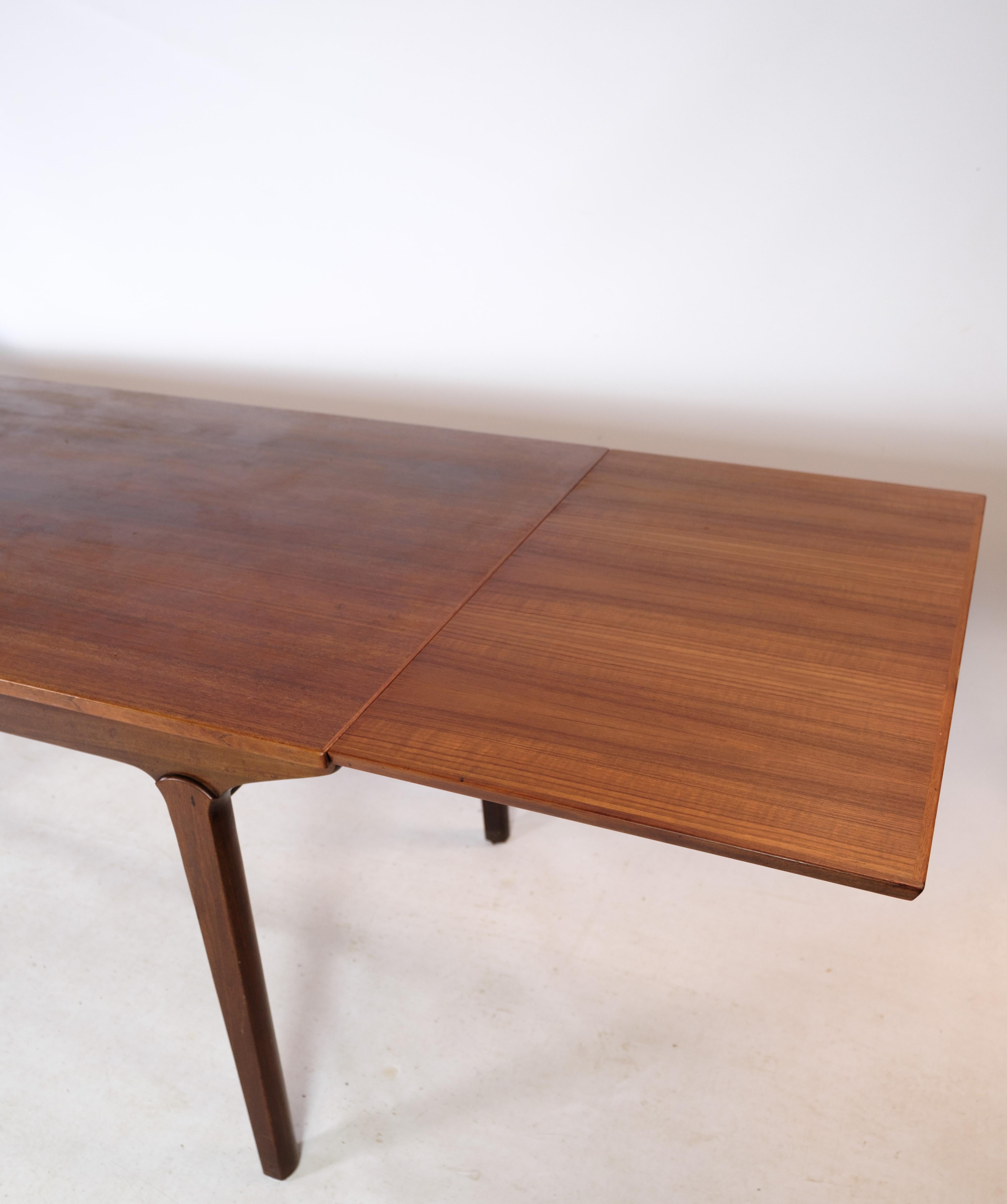 Dining Table, Teak Pull, Dutch Extension, Danish Design, 1960 For Sale 5