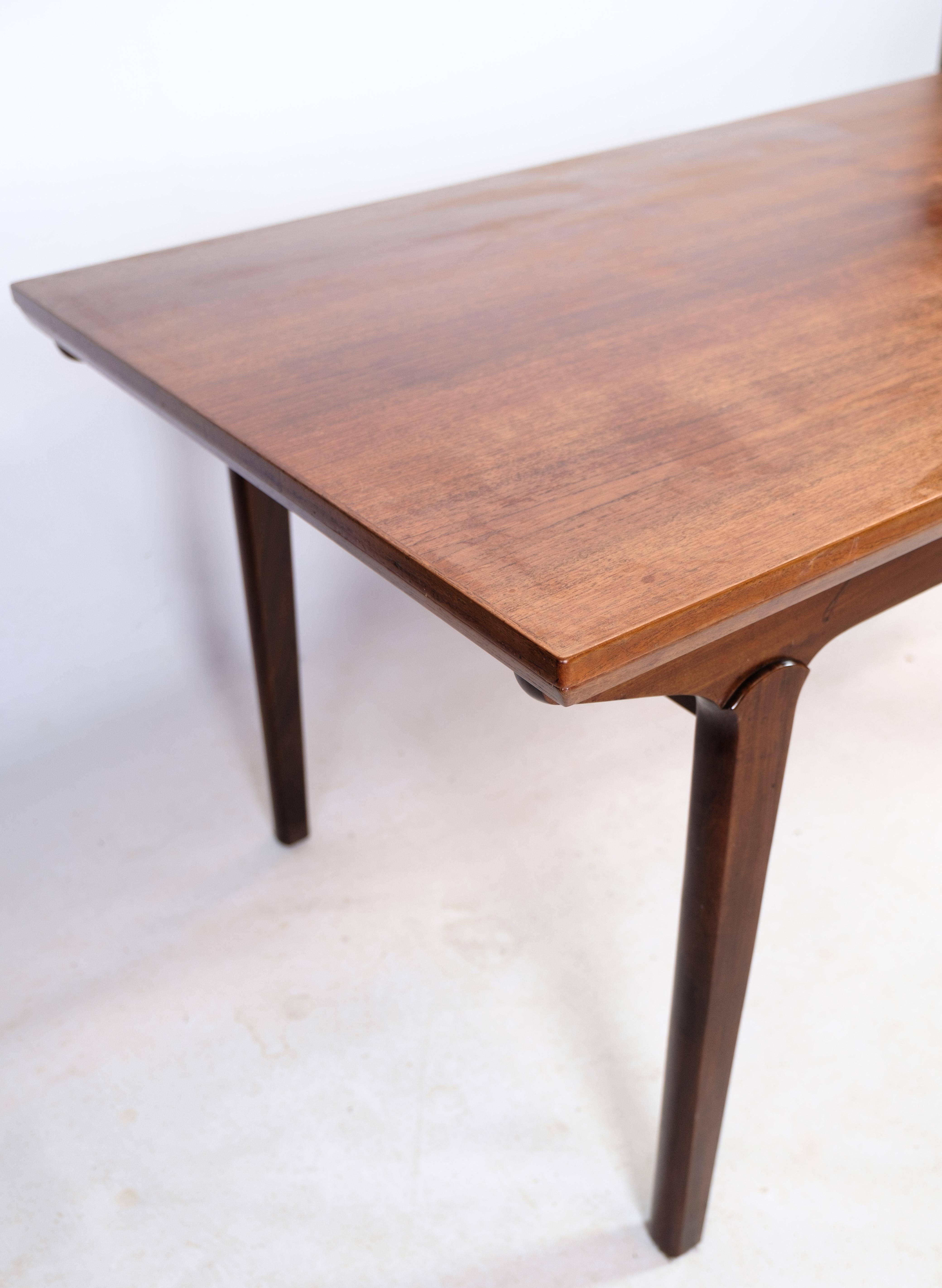 Dining Table, Teak Pull, Dutch Extension, Danish Design, 1960 In Good Condition For Sale In Lejre, DK