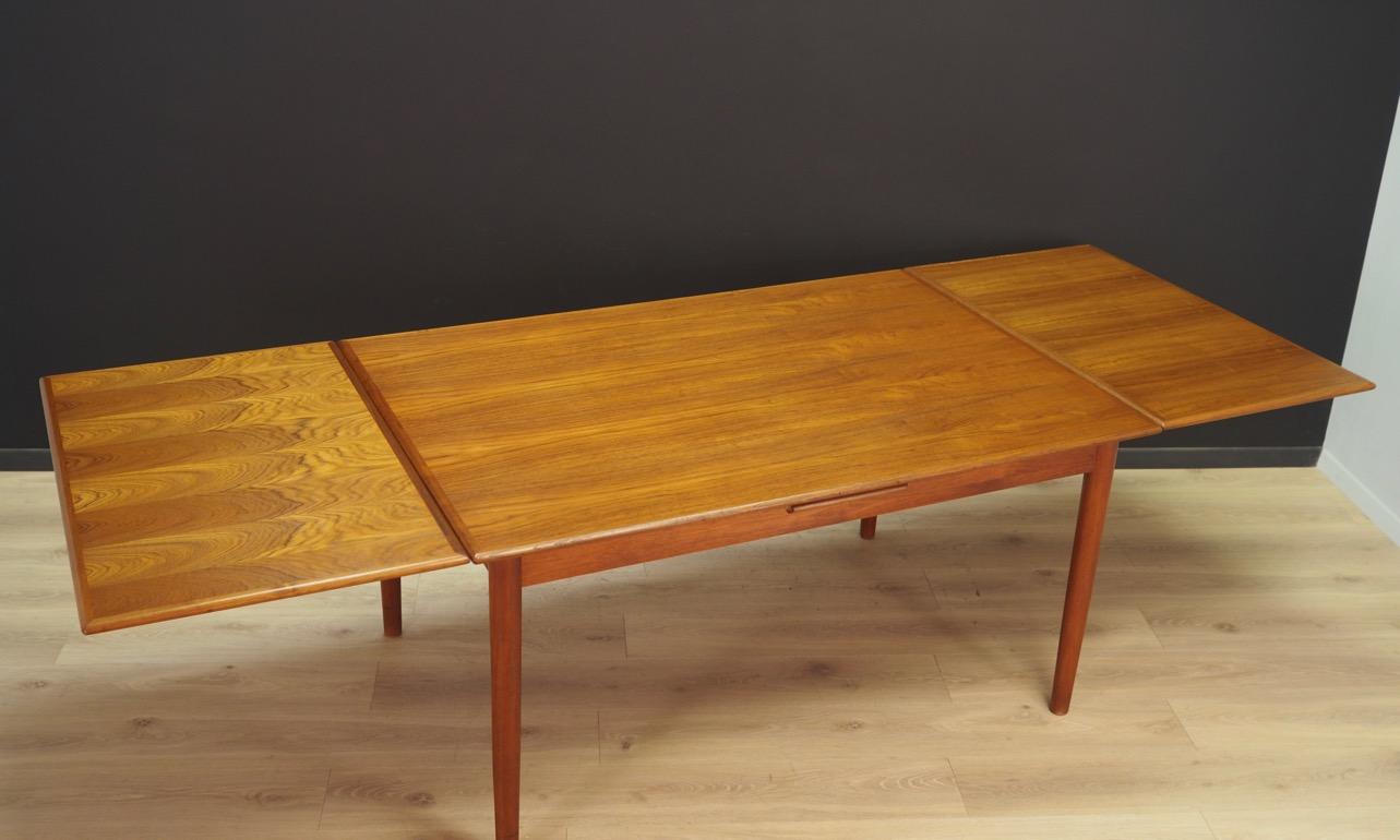 Dining Table Teak Vintage Midcentury Danish Design, 1960s For Sale 4