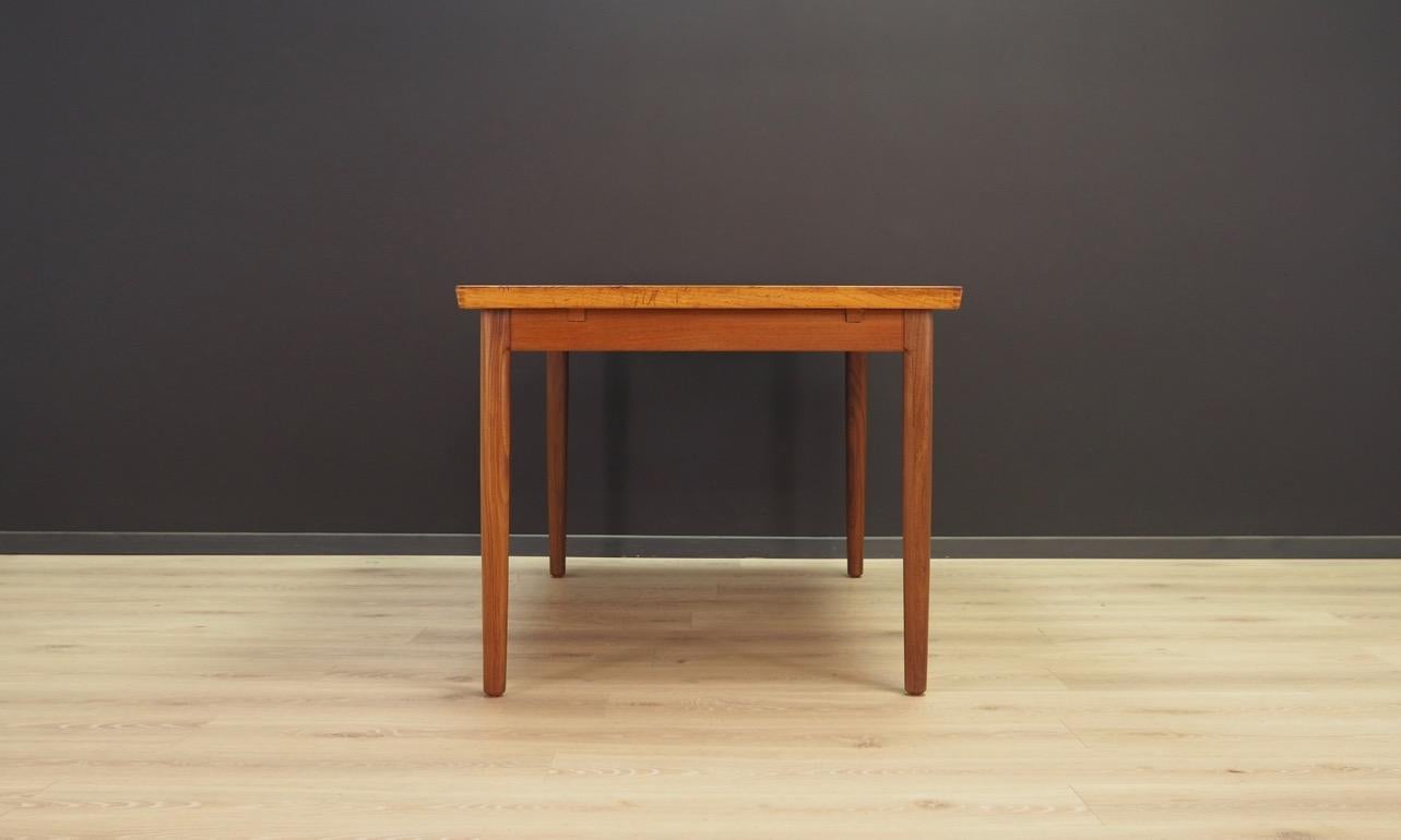 Dining Table Teak Vintage Midcentury Danish Design 1970s For Sale 3