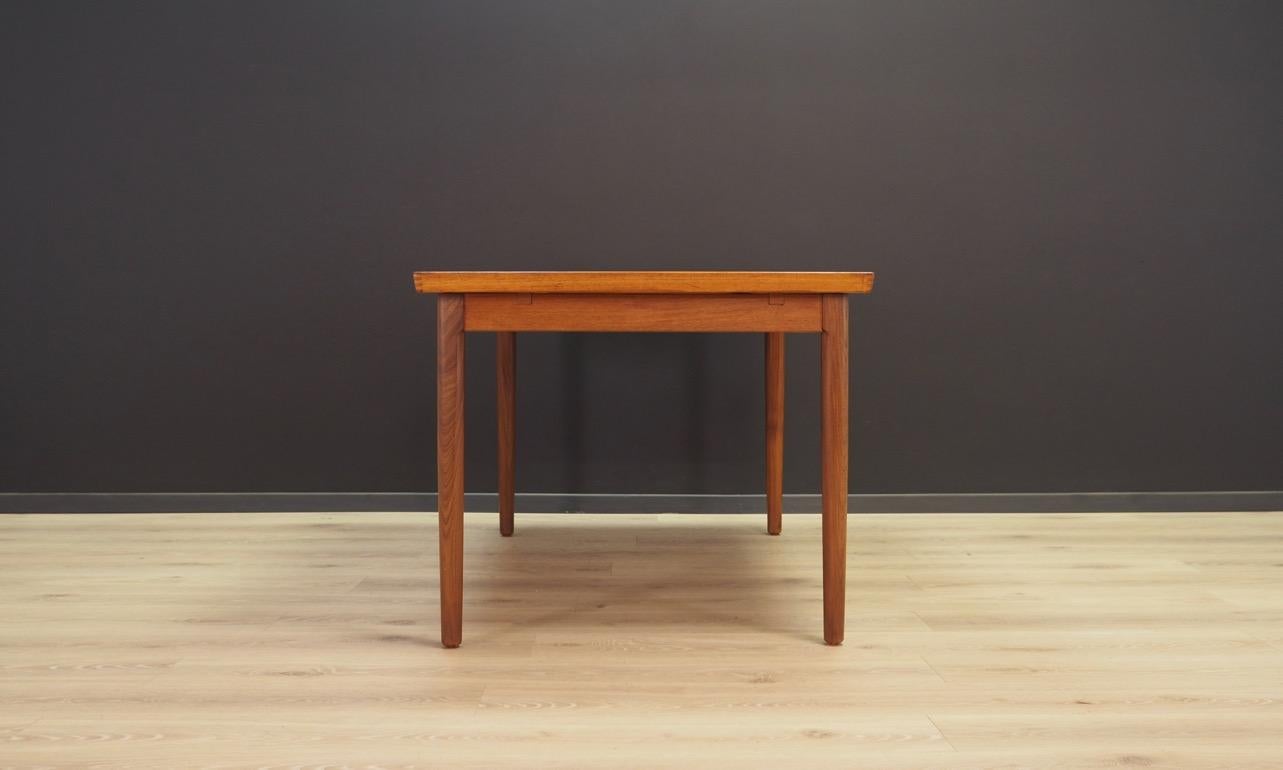 Dining Table Teak Vintage Midcentury Danish Design 1970s For Sale 1