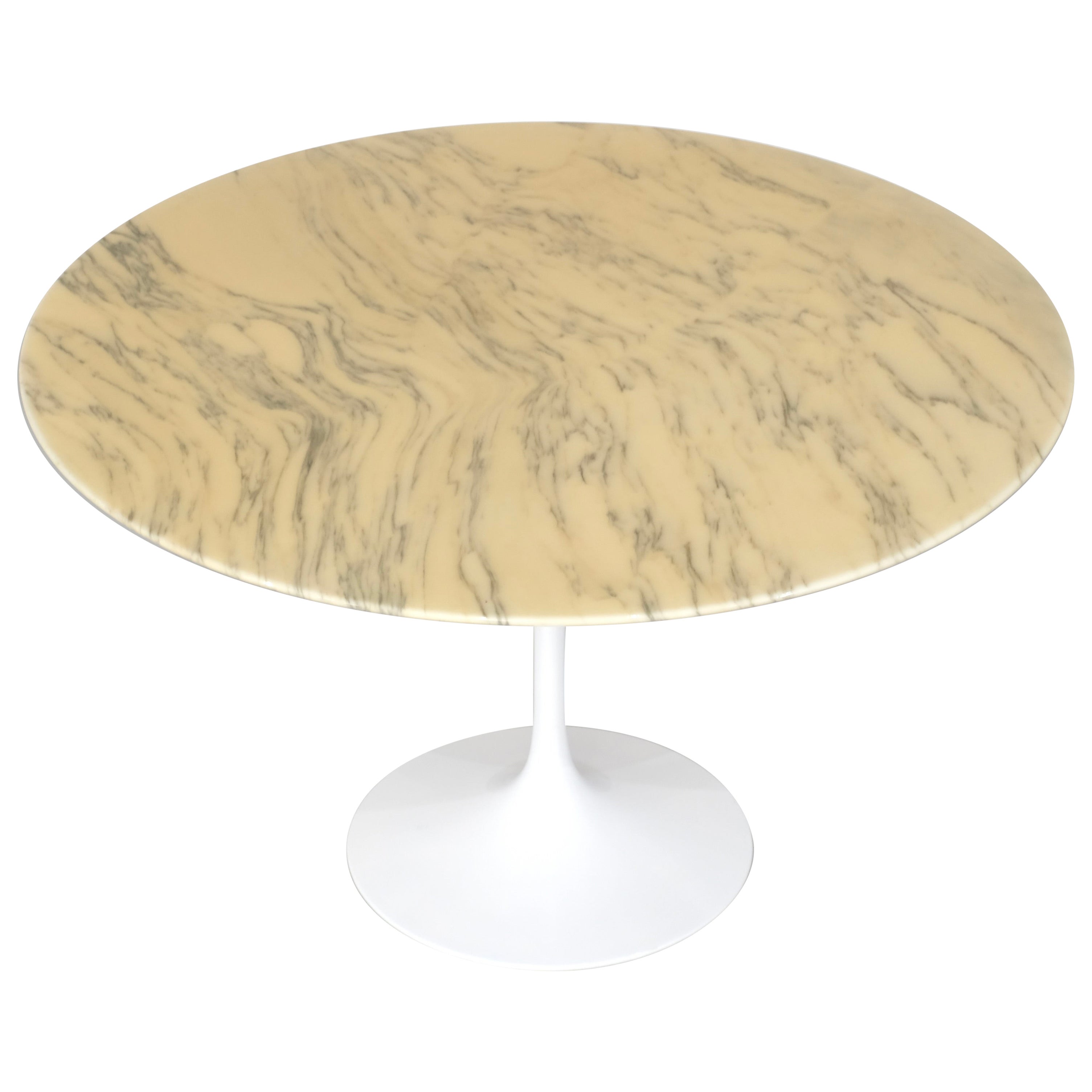 Dining table Tulip in marble by Eero Saarinen for Knoll International - 1960s For Sale