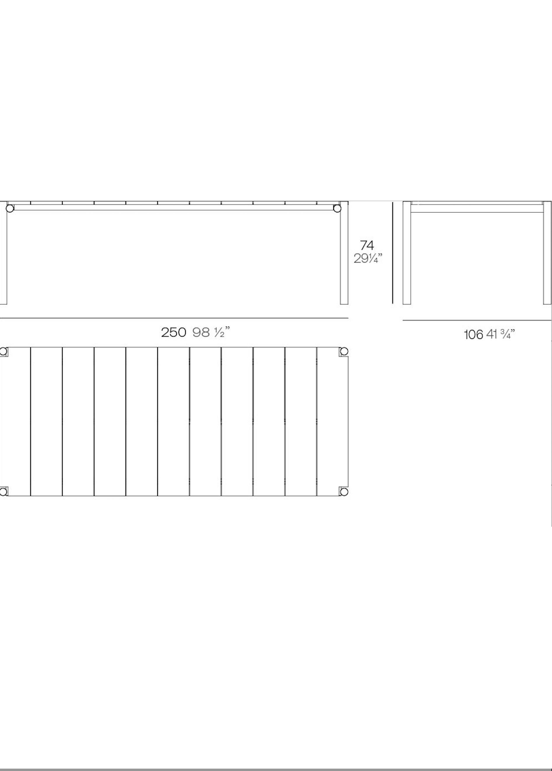 Mesa de comedor Vondom Tulum de Eugeni Quitllet Aluminio en venta