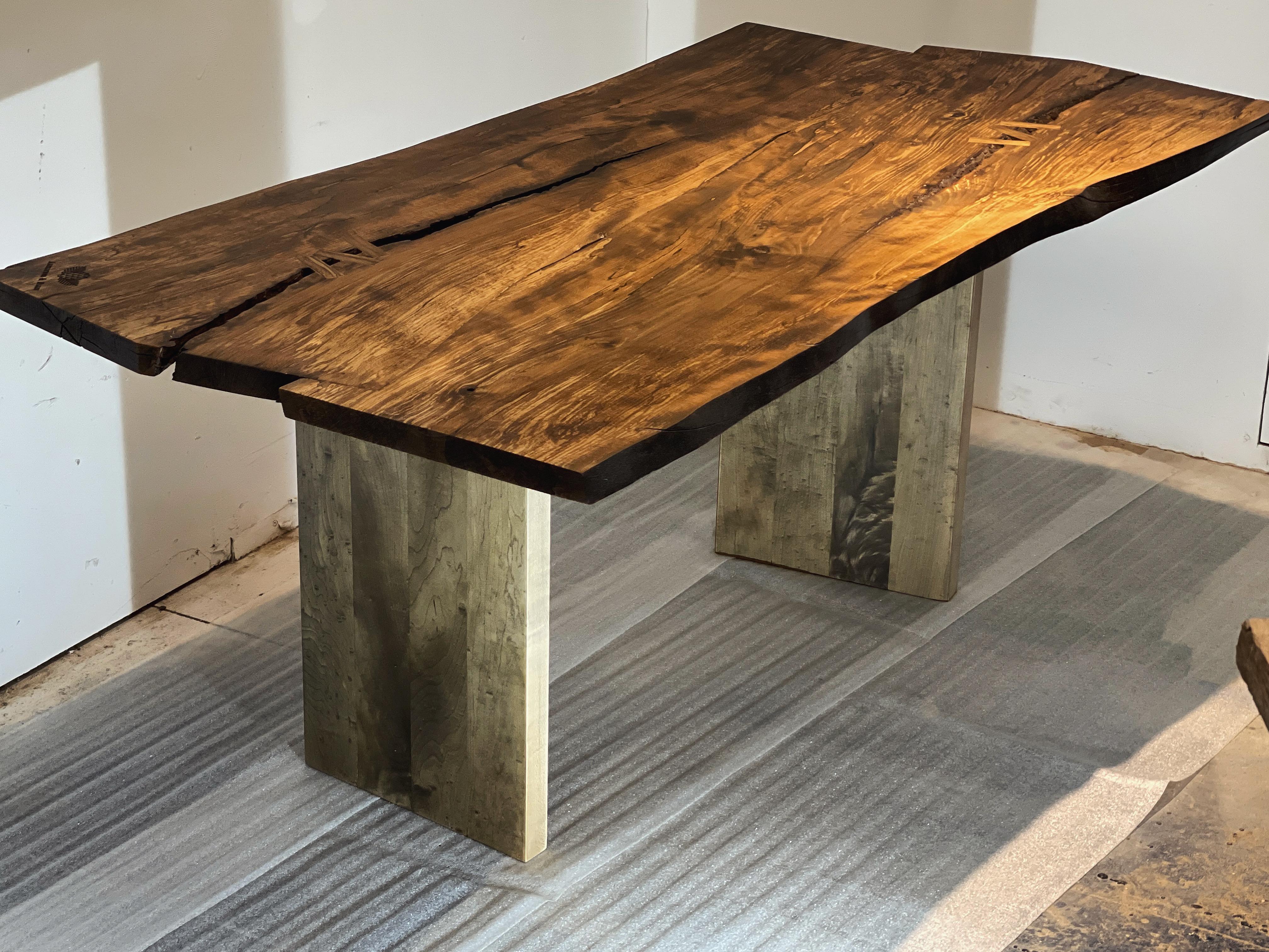 Mesa de comedor waney edge arce en venta 4
