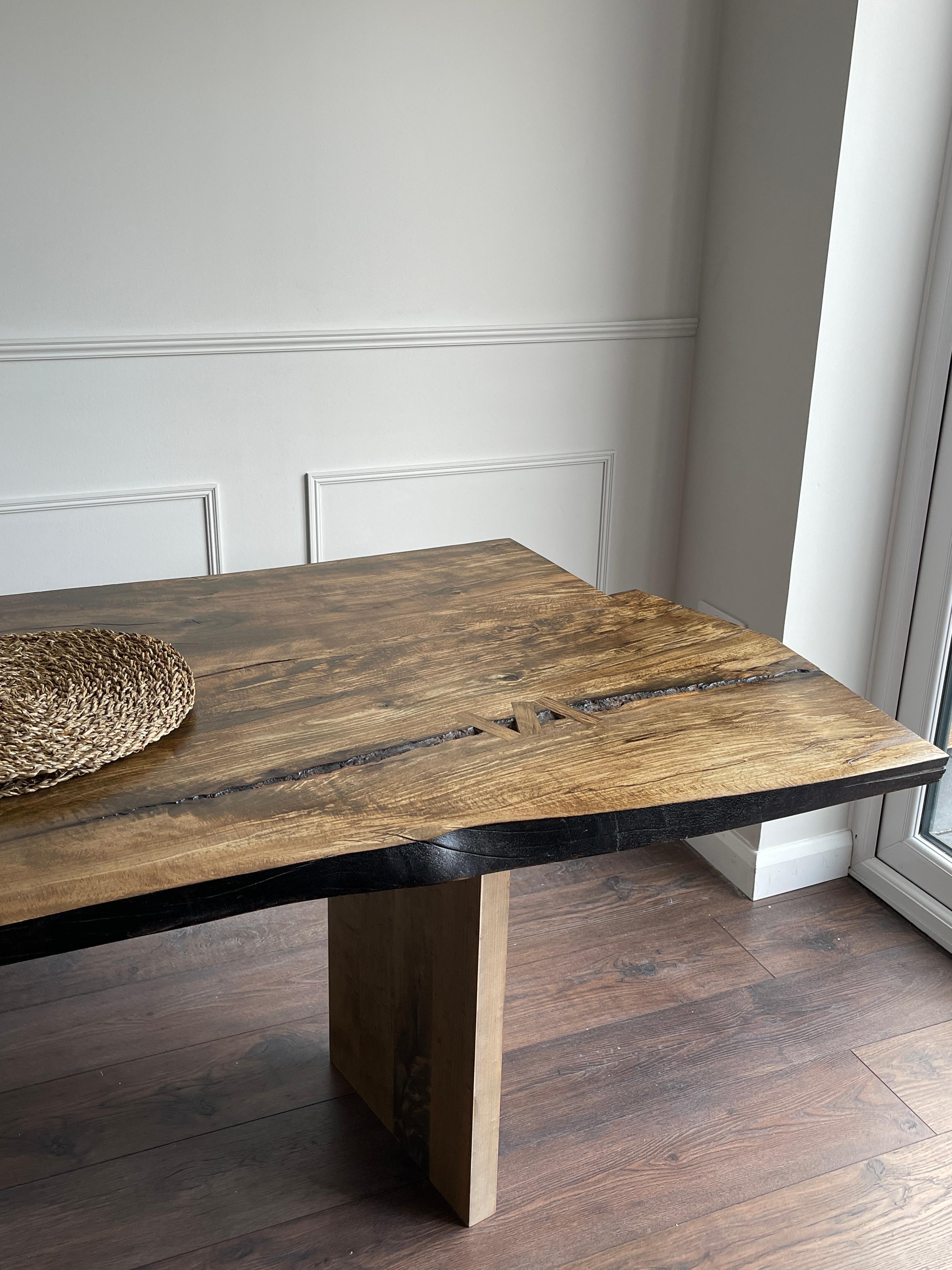 Mesa de comedor waney edge arce en venta 5