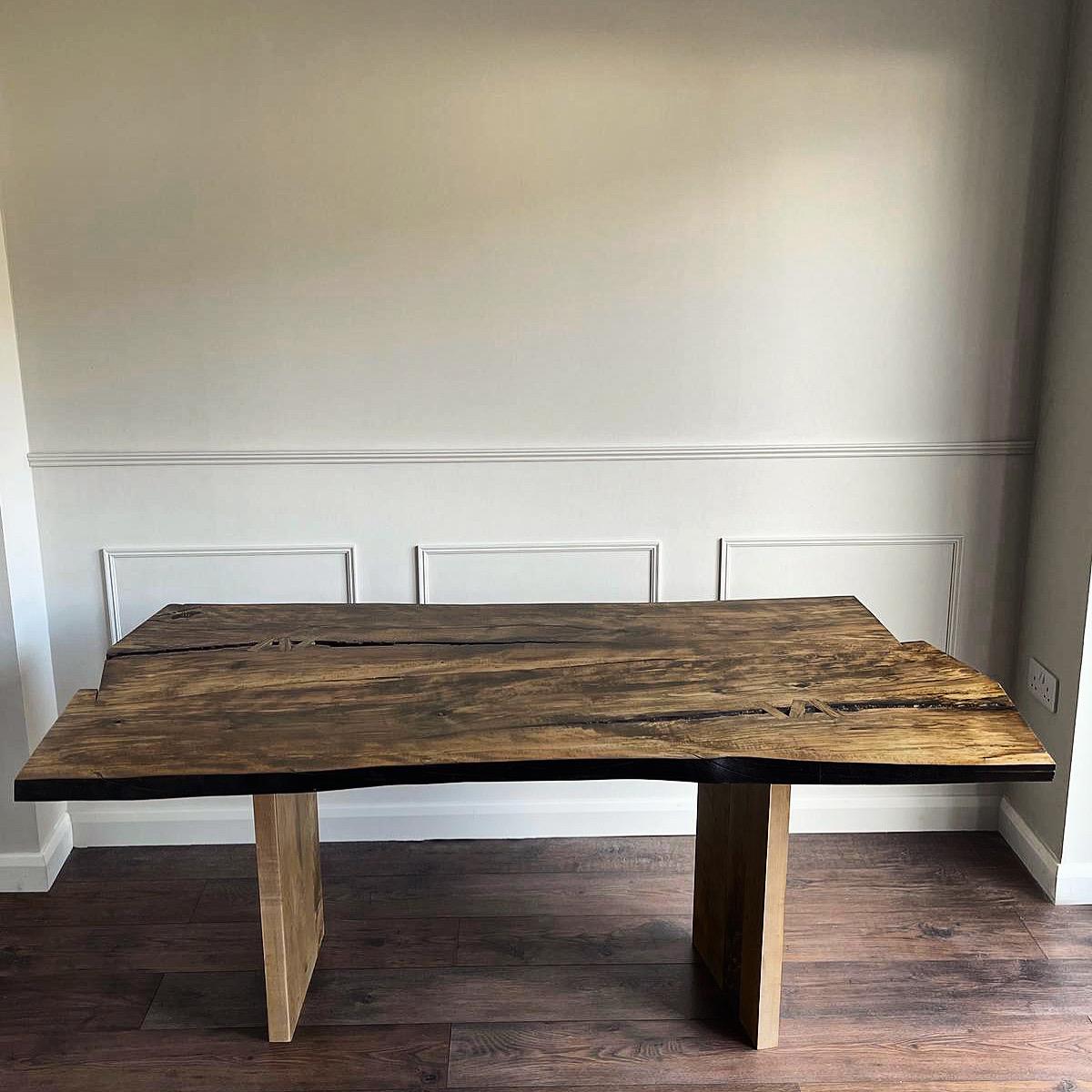 Mesa de comedor waney edge arce en venta 7