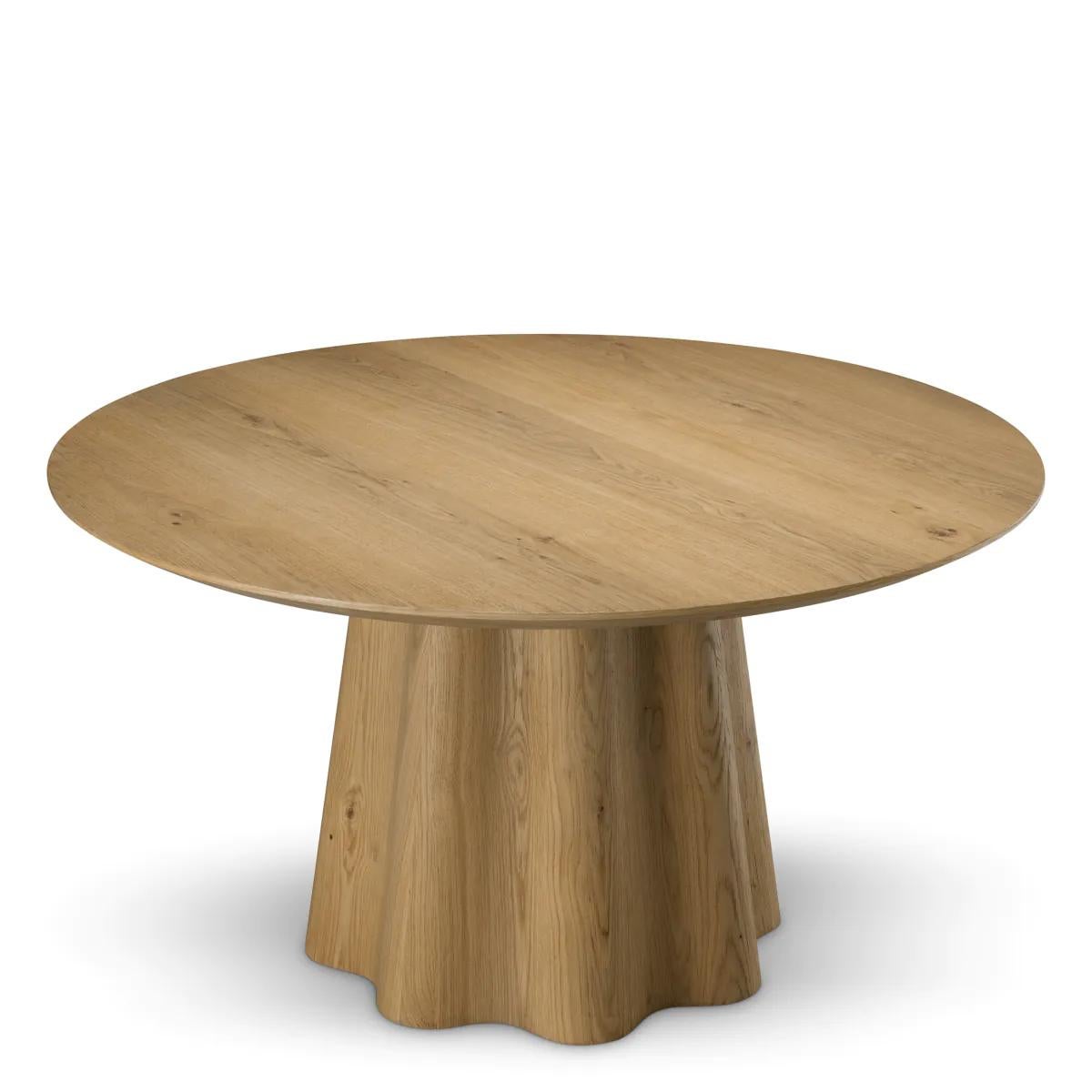 Français Table de salle à manger - Placage Chêne Chaud en vente