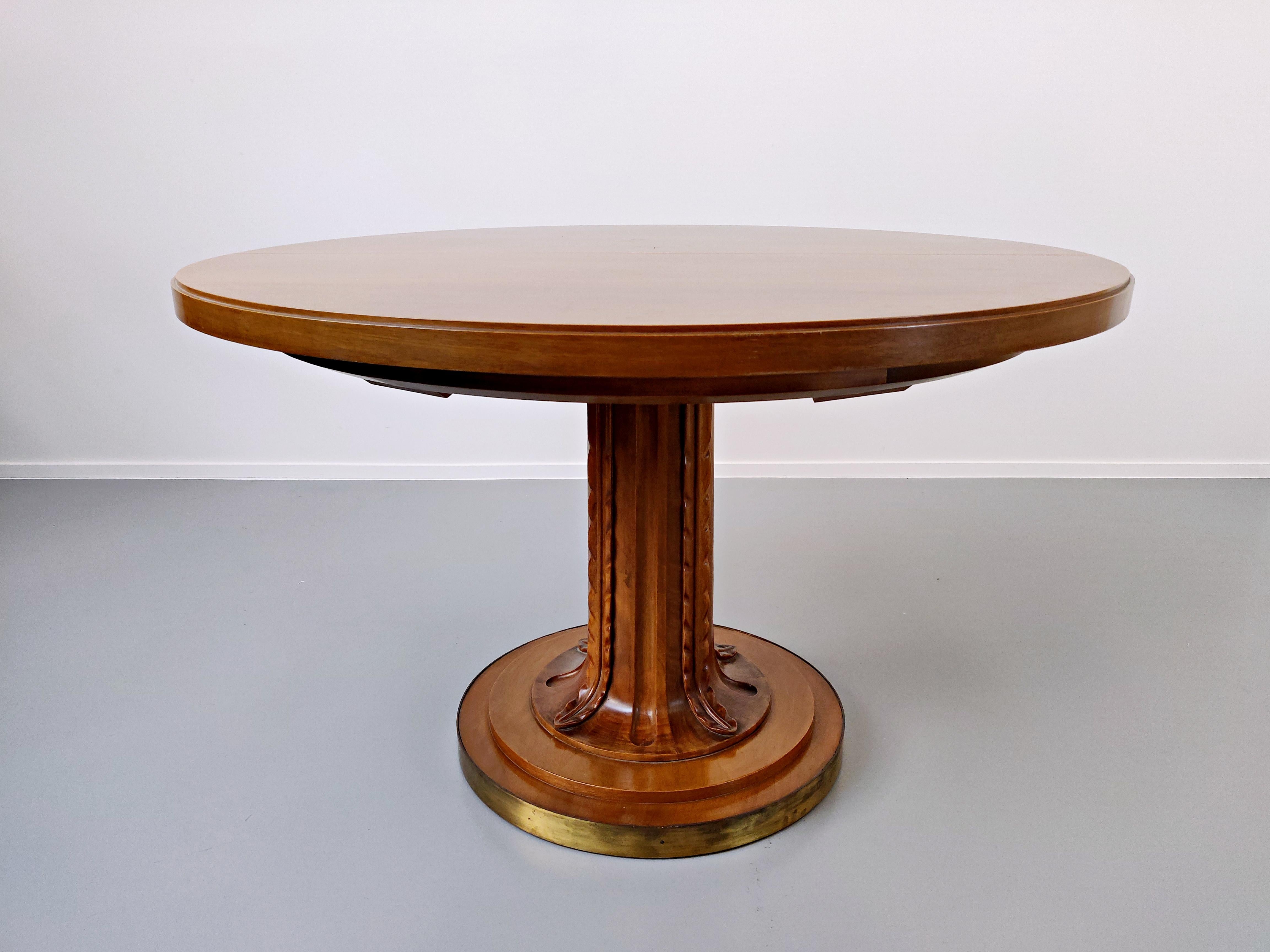 Dining Table with 2 Extensions by T.H. Robsjohn-Gibbings for Saridis 2