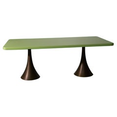 Dining Table with Bronze Legs by Osvaldo Borsani