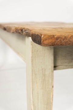 Dining Table with Burl Elm Two-Plank Top