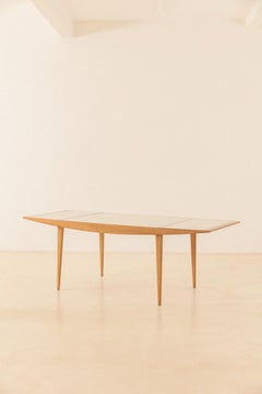 Dining Table with Cane Top by Carlo Hauner, Brazilian Midcentury, 1950s