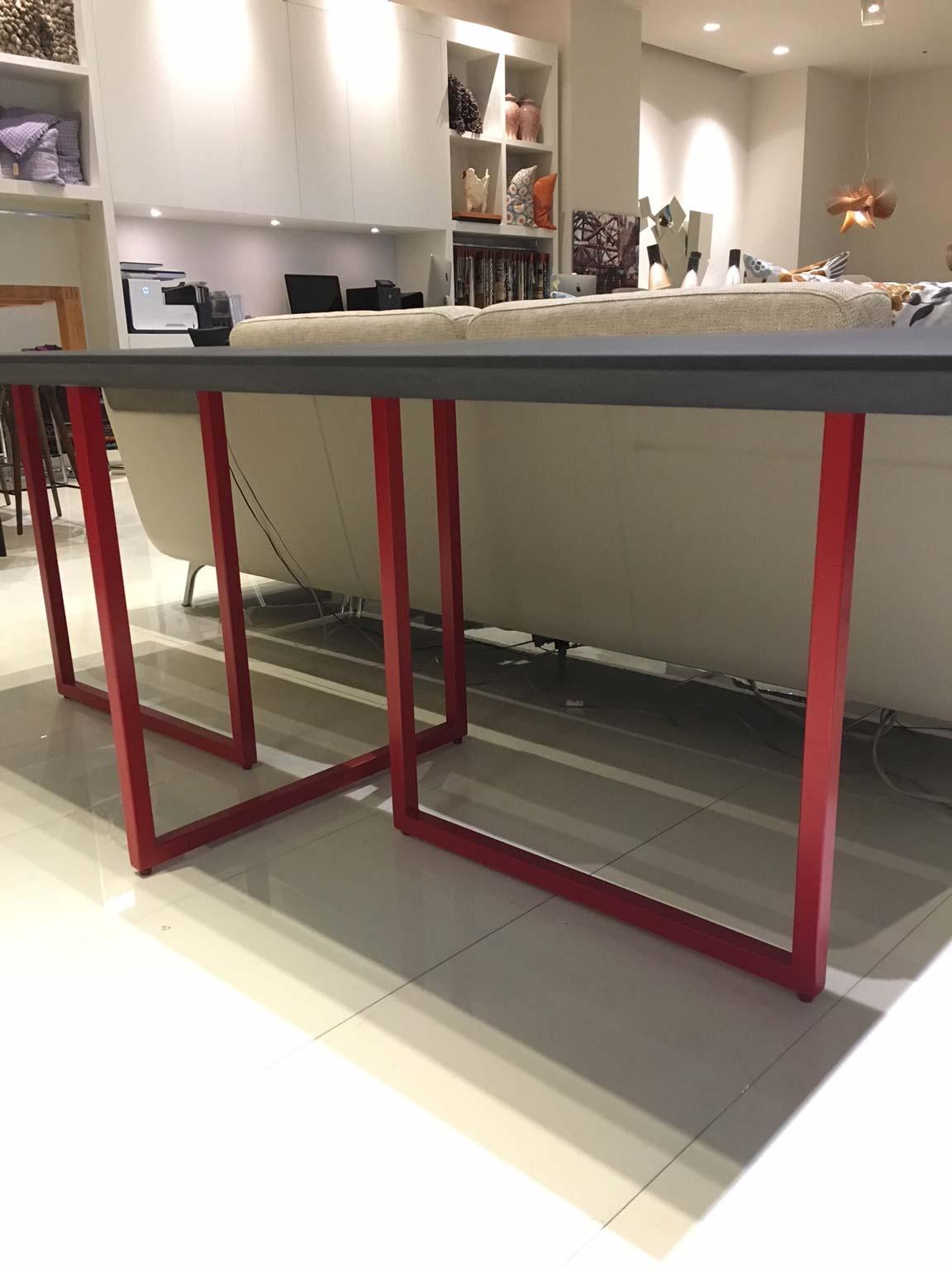 cement top dining table