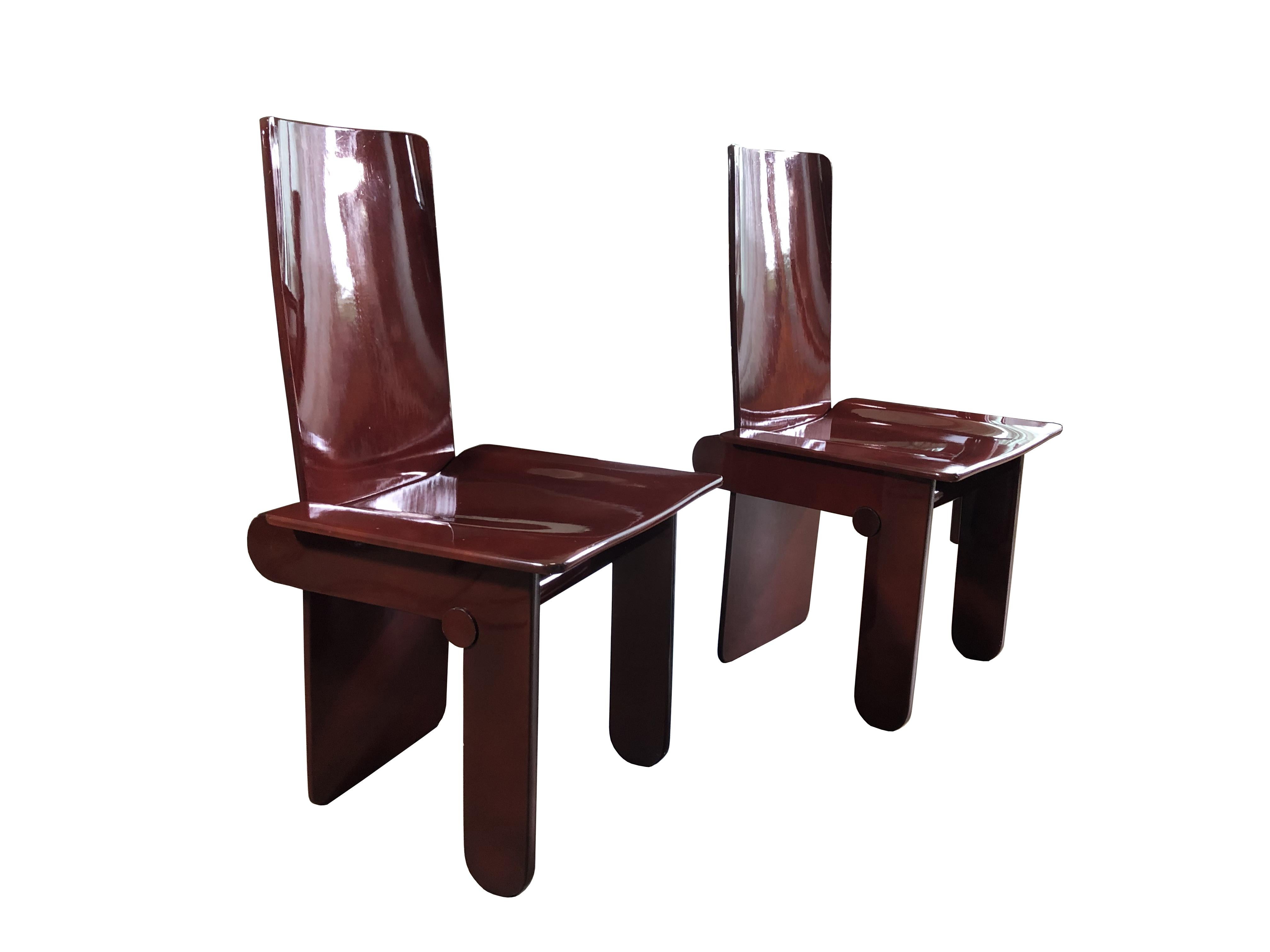 Table de salle à manger avec chaises, Italie années 70 en vente 4