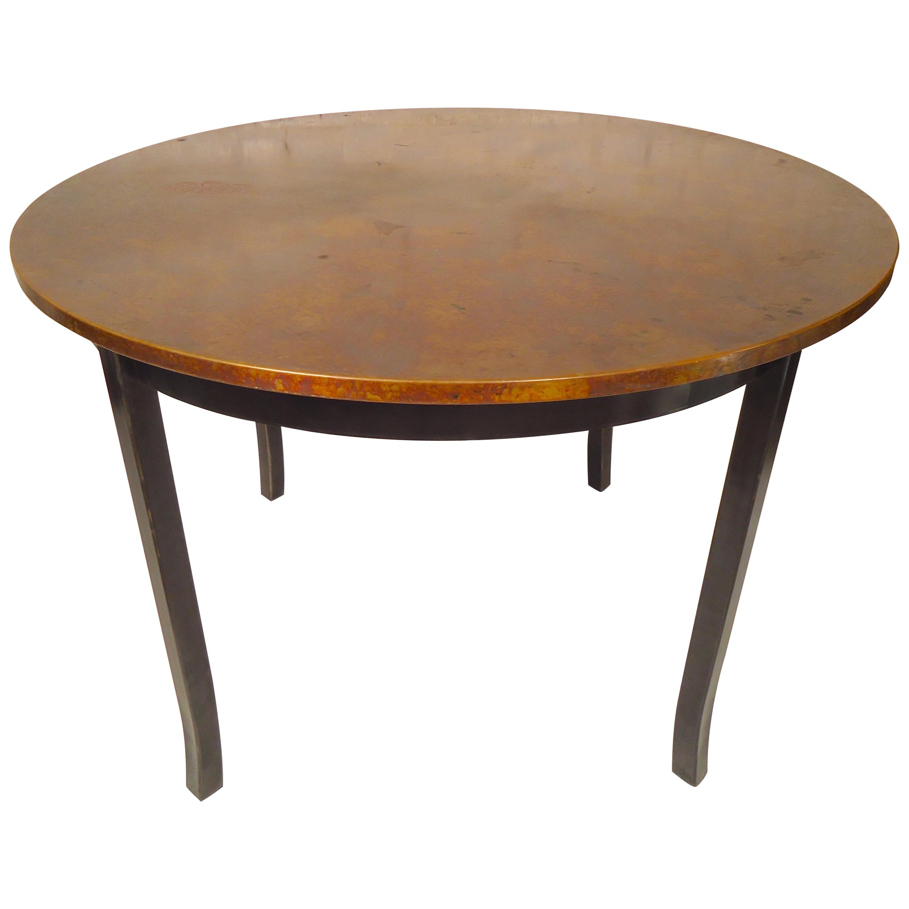 Dining Table with Copper Top