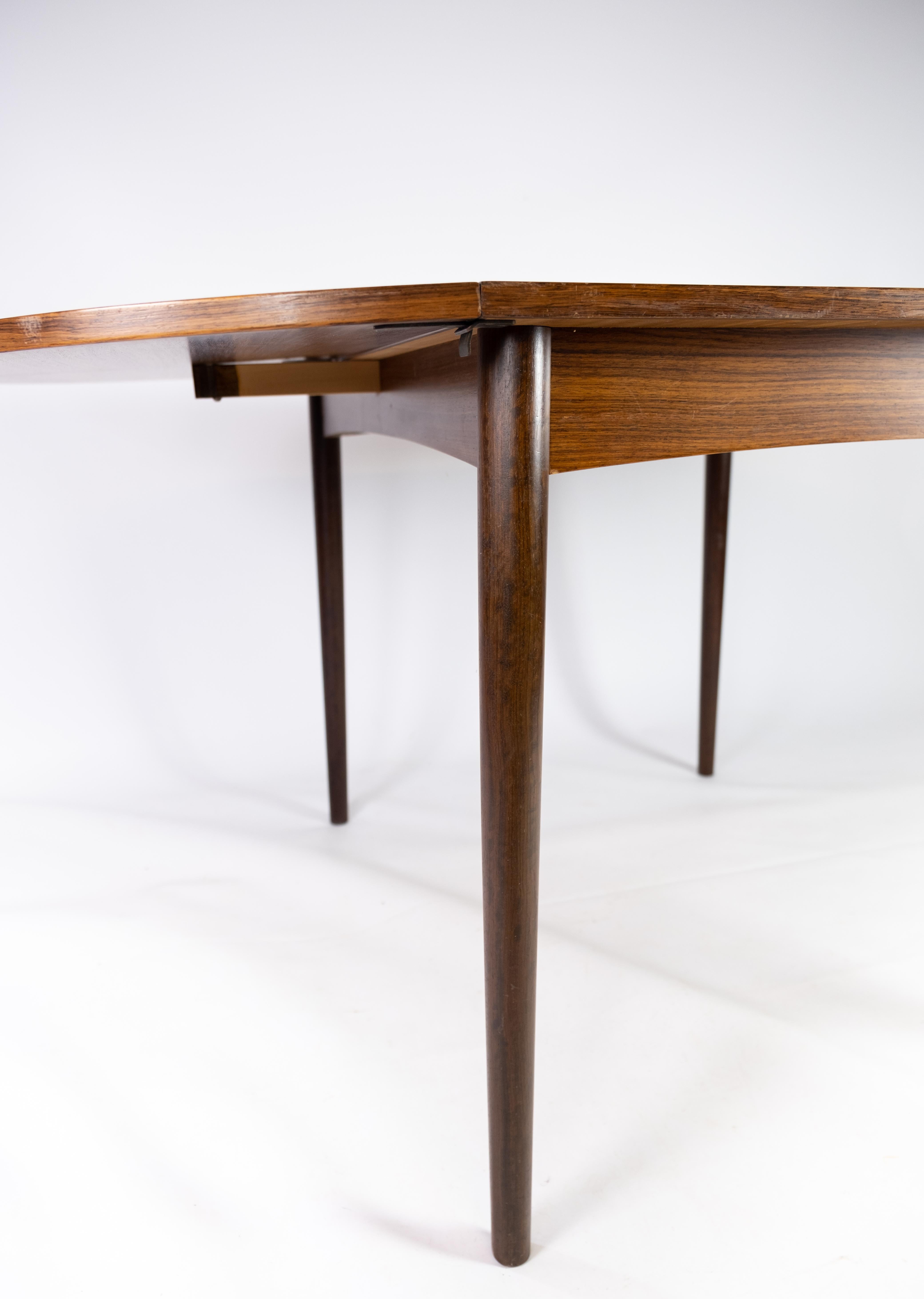 Dining Table with Extension in Rosewood Designed by Arne Vodder from the 1960s In Good Condition In Lejre, DK