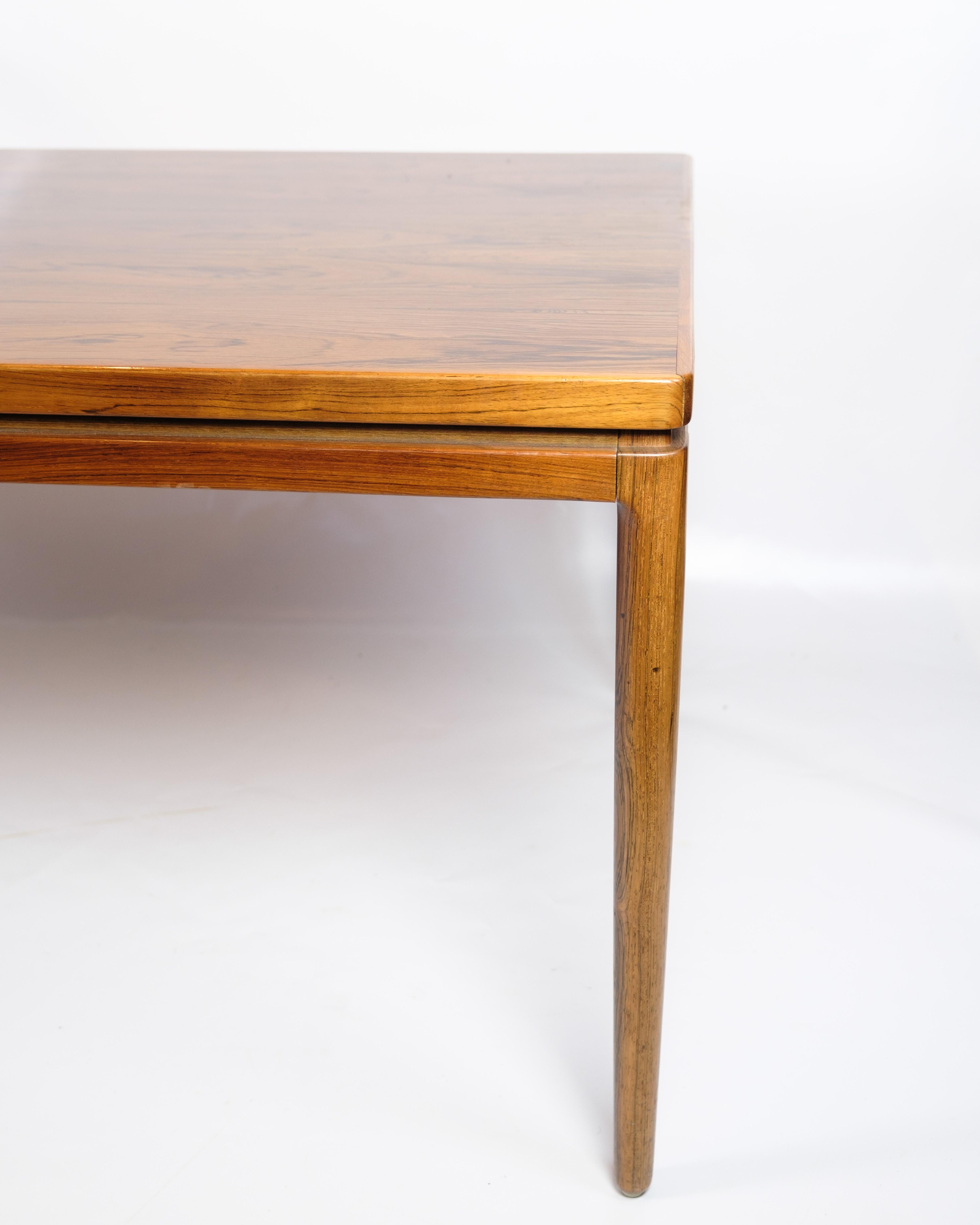 Mesa de comedor extensible de palisandro de Johannes Andersen de los años 60 Danés en venta